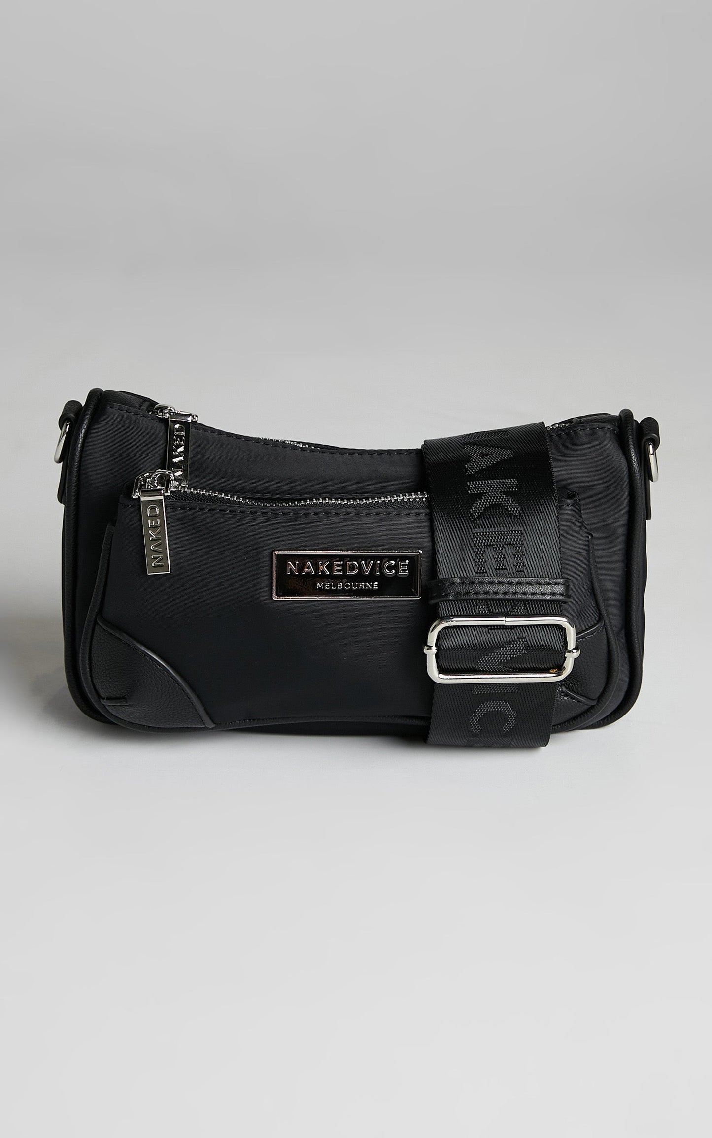 NAKEDVICE - THE HUNTER BAG in Black NYLON