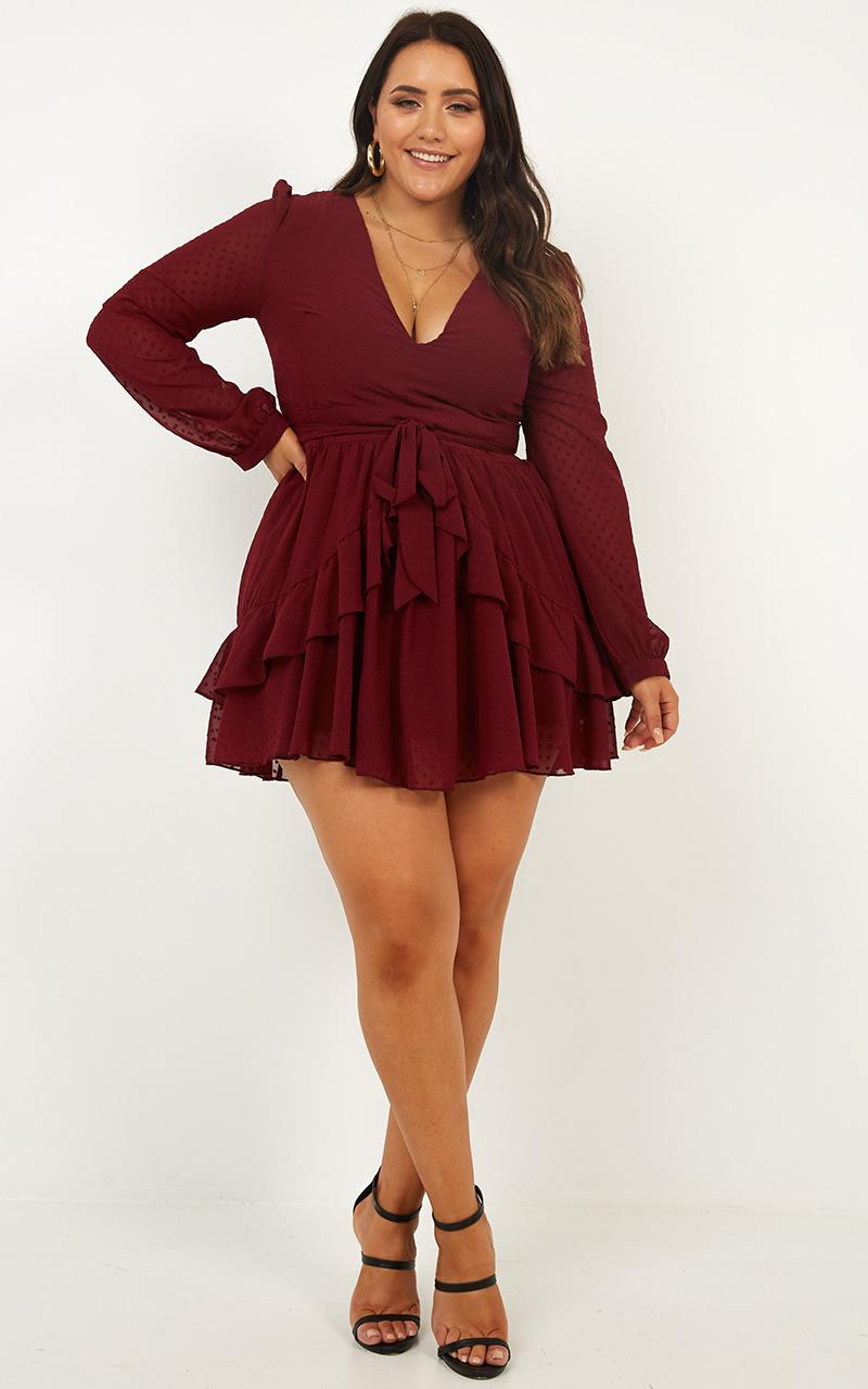 For A Rainy Day Dress In Wine