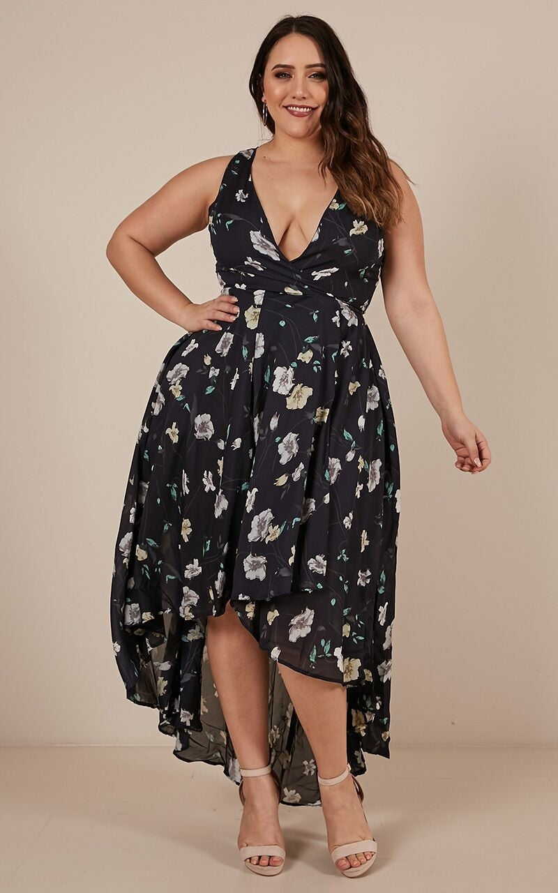 Ocean Avenue Dress In Navy Floral