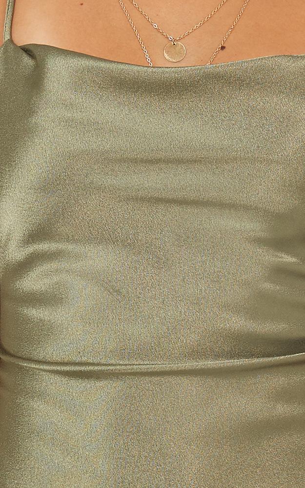 Dress Ups Dress In Sage Satin