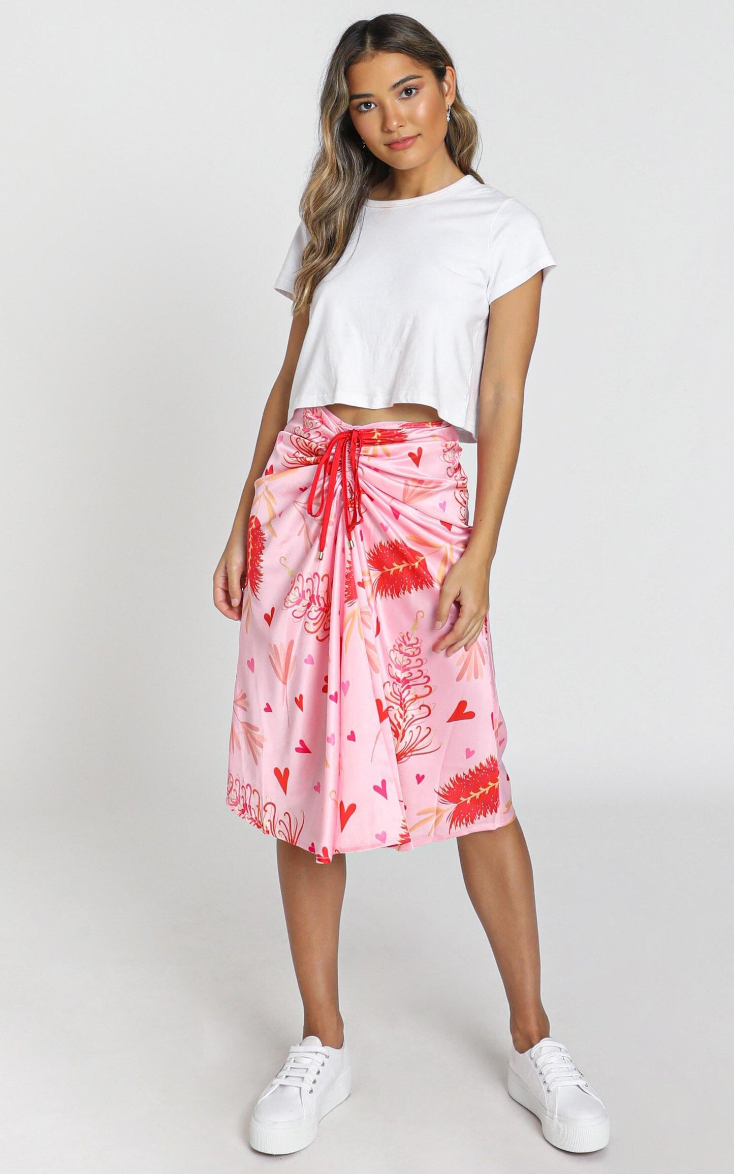 ZYA The Label - Myrtle Magic Skirt in Pink Print