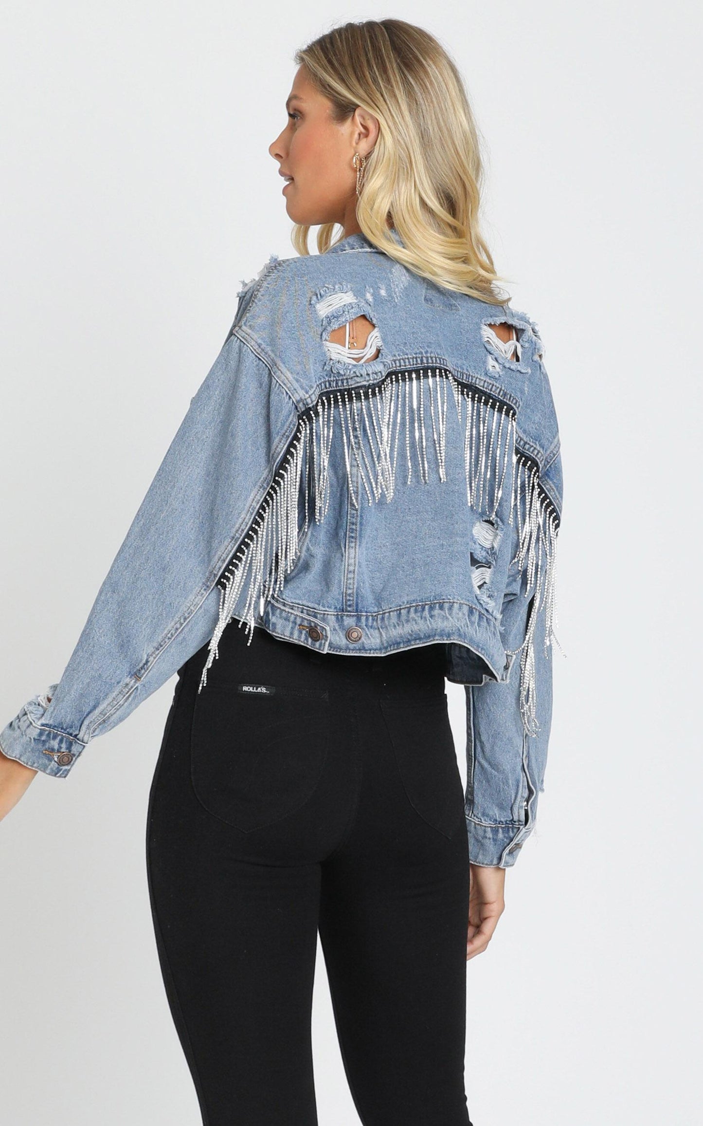 Katja Jacket in Mid Blue Wash