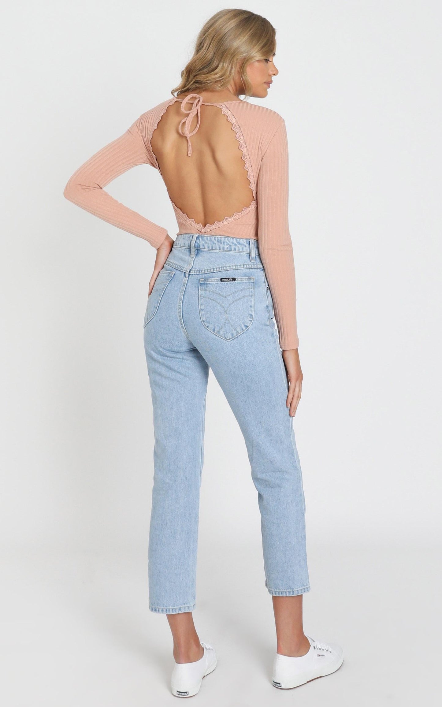 Rollas - Original Straight Jean in Sunday Blue