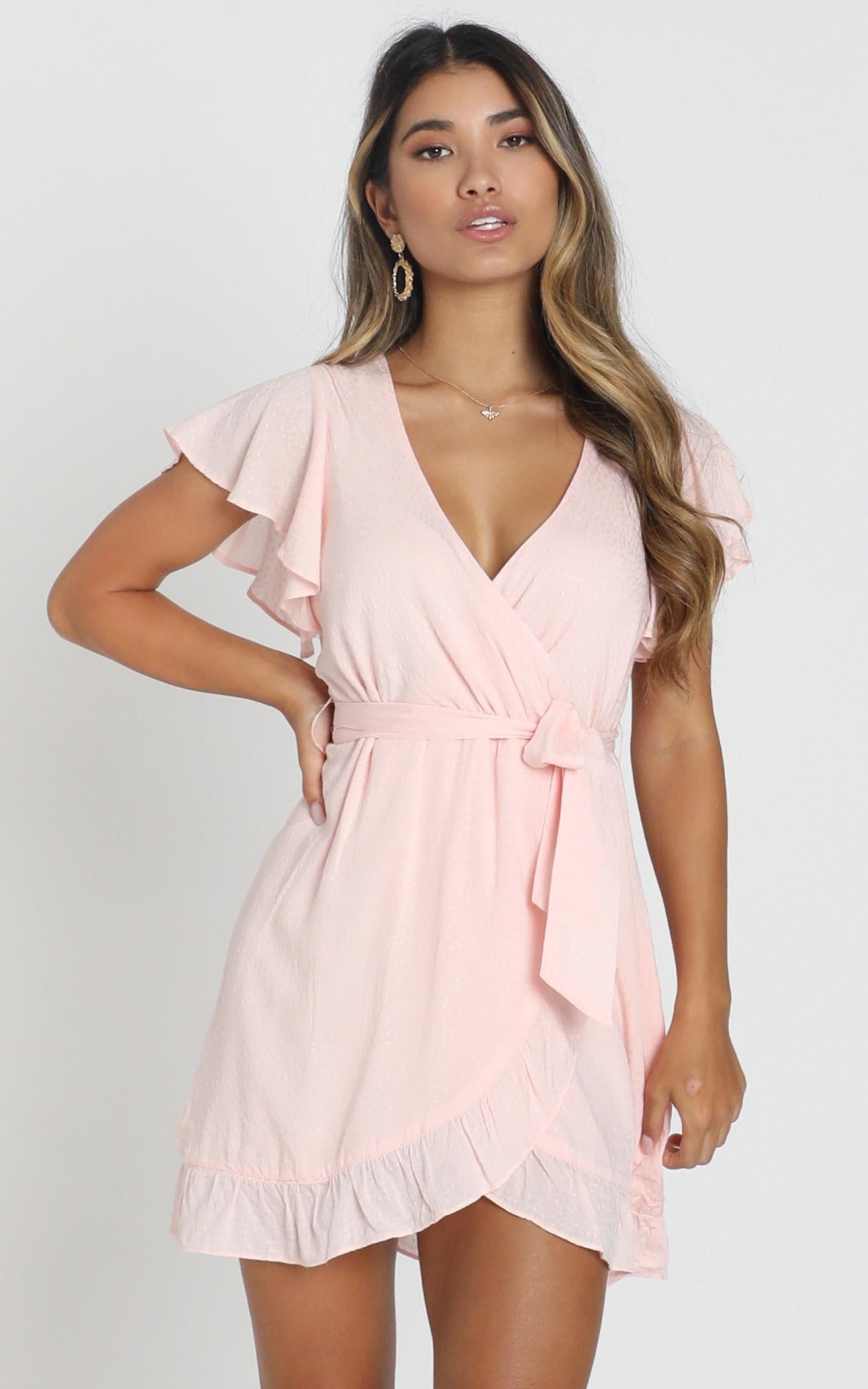 Sweet Nothings Dress in Blush