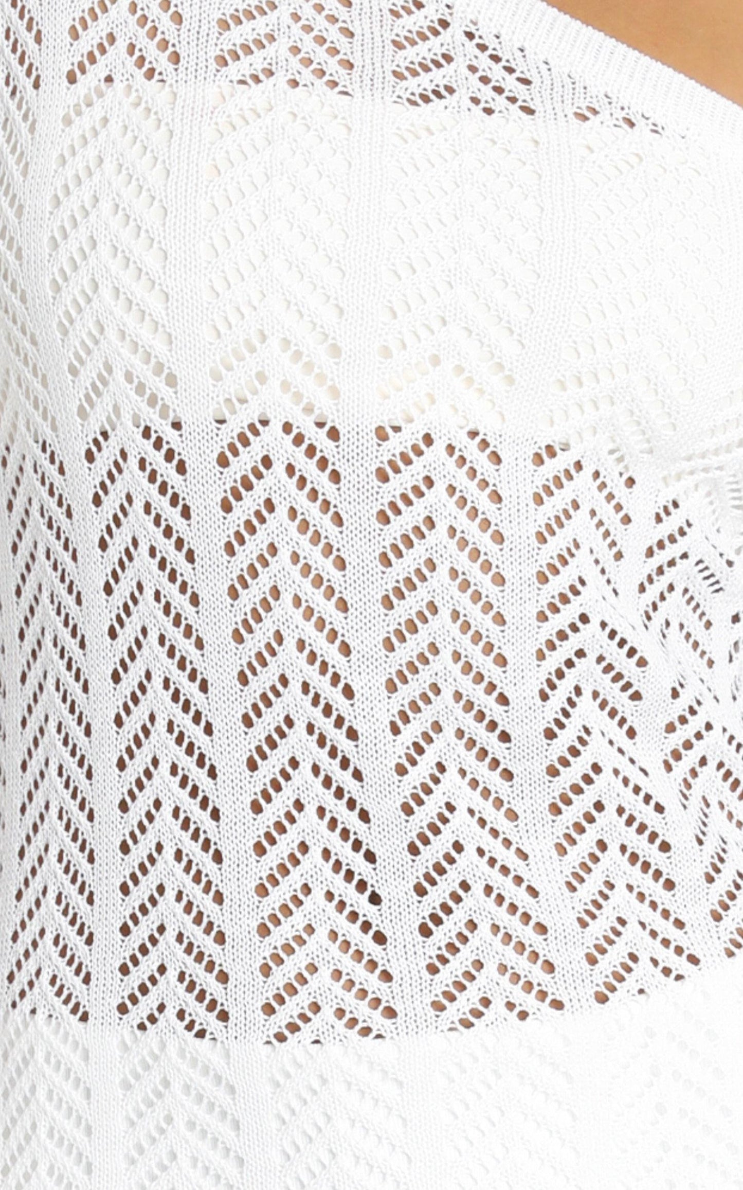 Drop Your Love Knit Dress In White