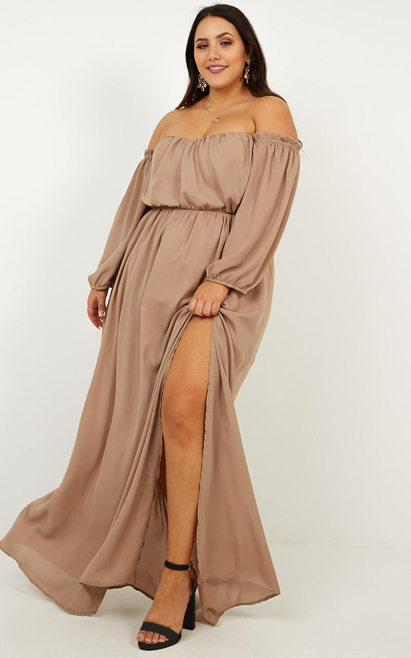 Trust Forever Dress In Mocha