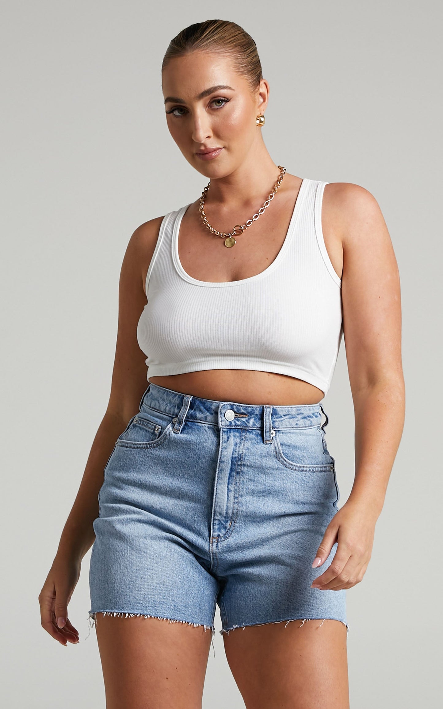 Lee - High Mom Denim Shorts in TENDER