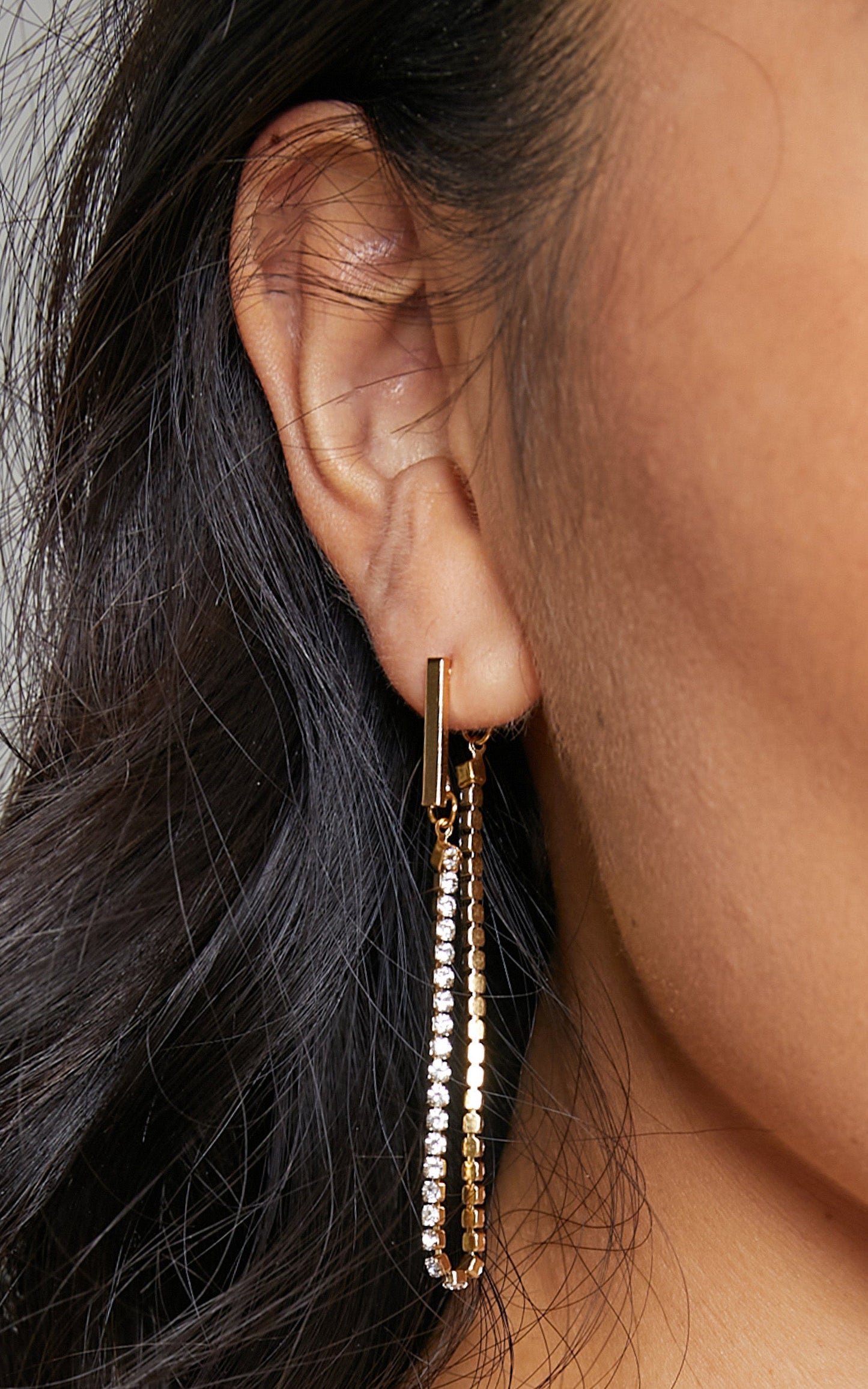 Rosaline Drop Earrings in Gold