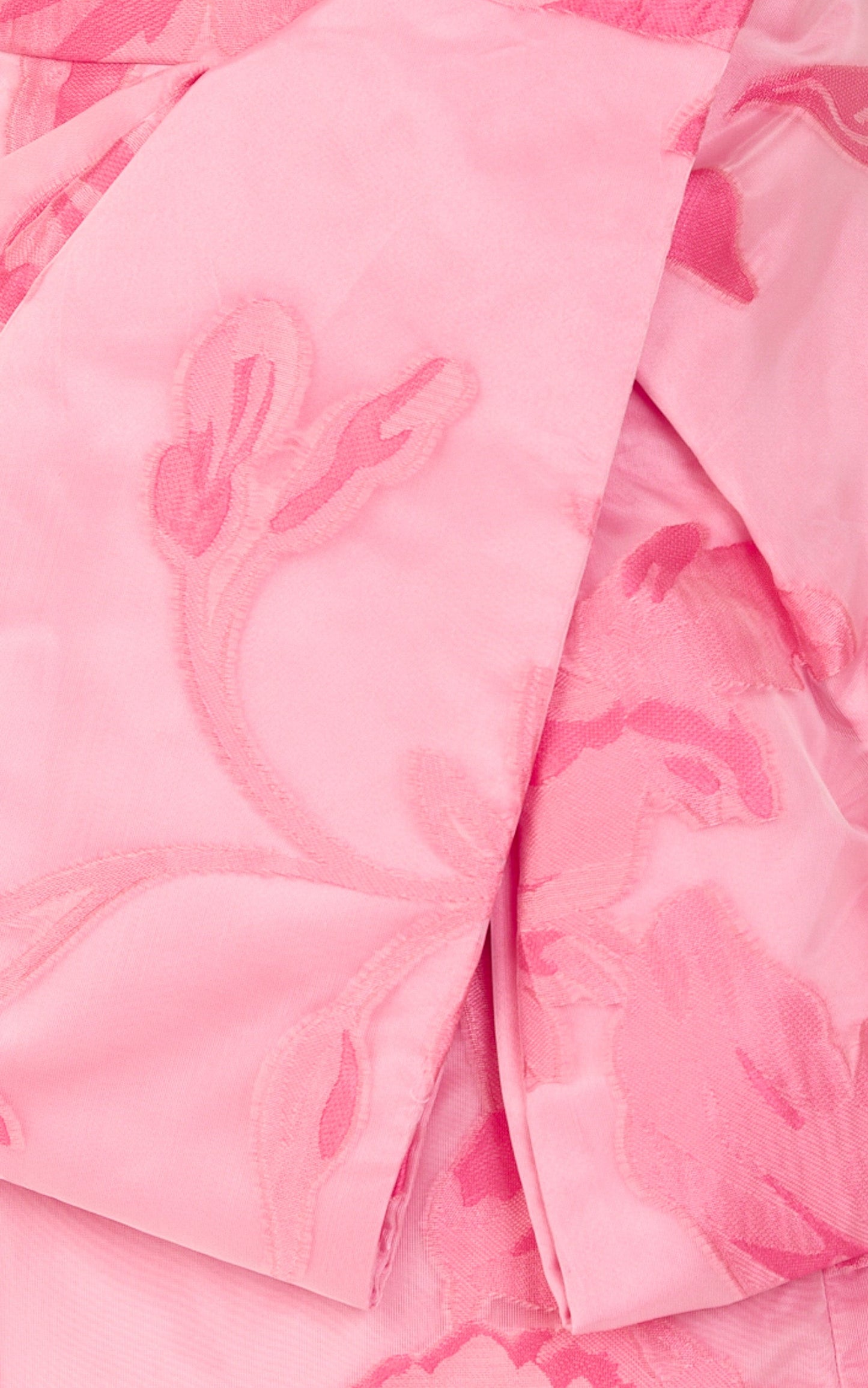 Violetta Mini Dress - Strapless Bow Detail Tulip Dress in Pink