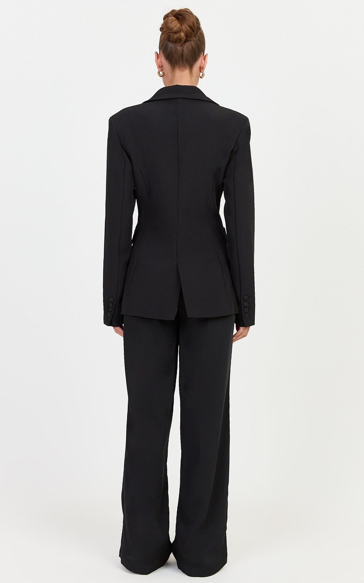Isabella Pants - High Rise Wide Leg Pants in Black