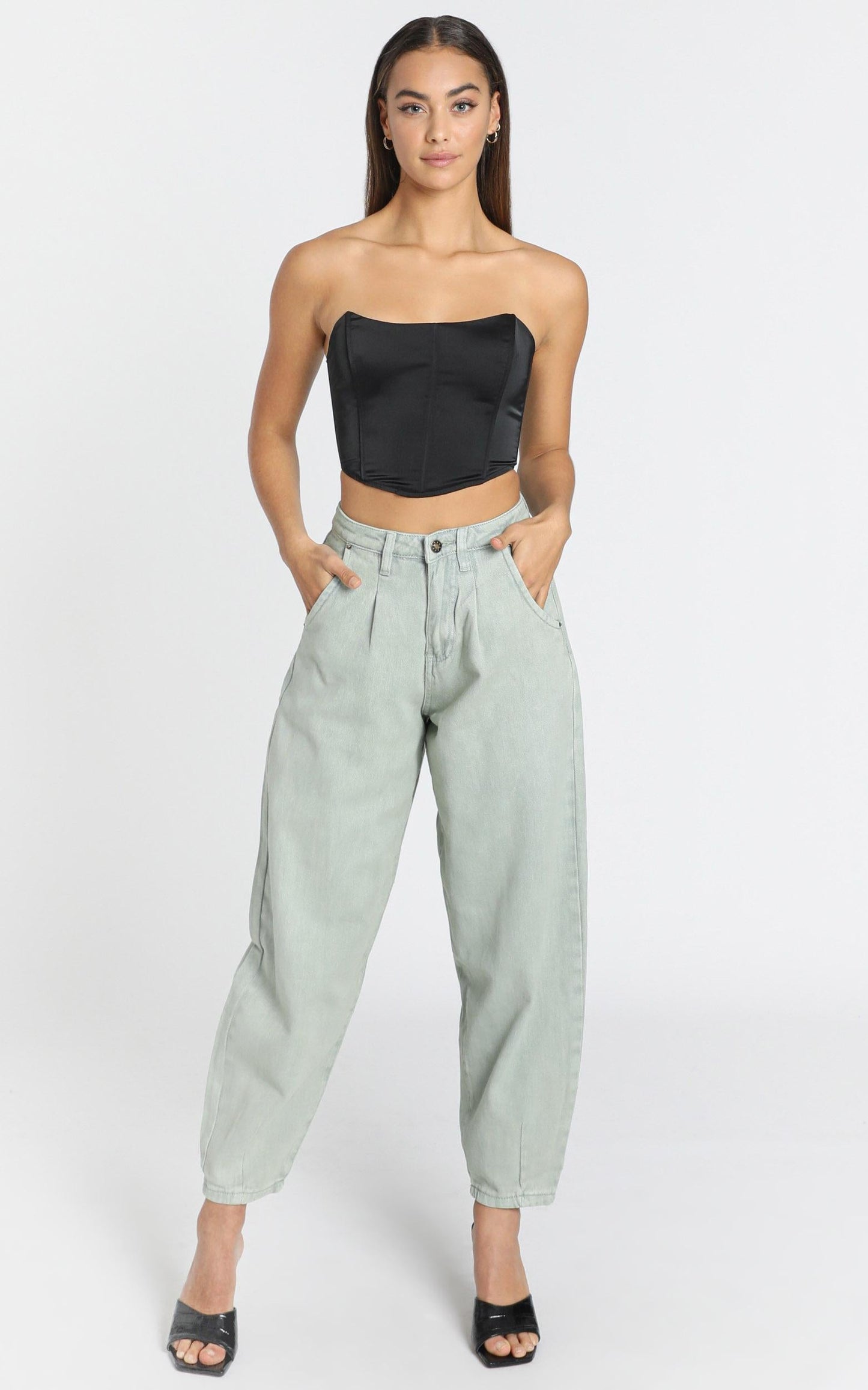 Lioness - On My Way Denim Jean in Sage Wash