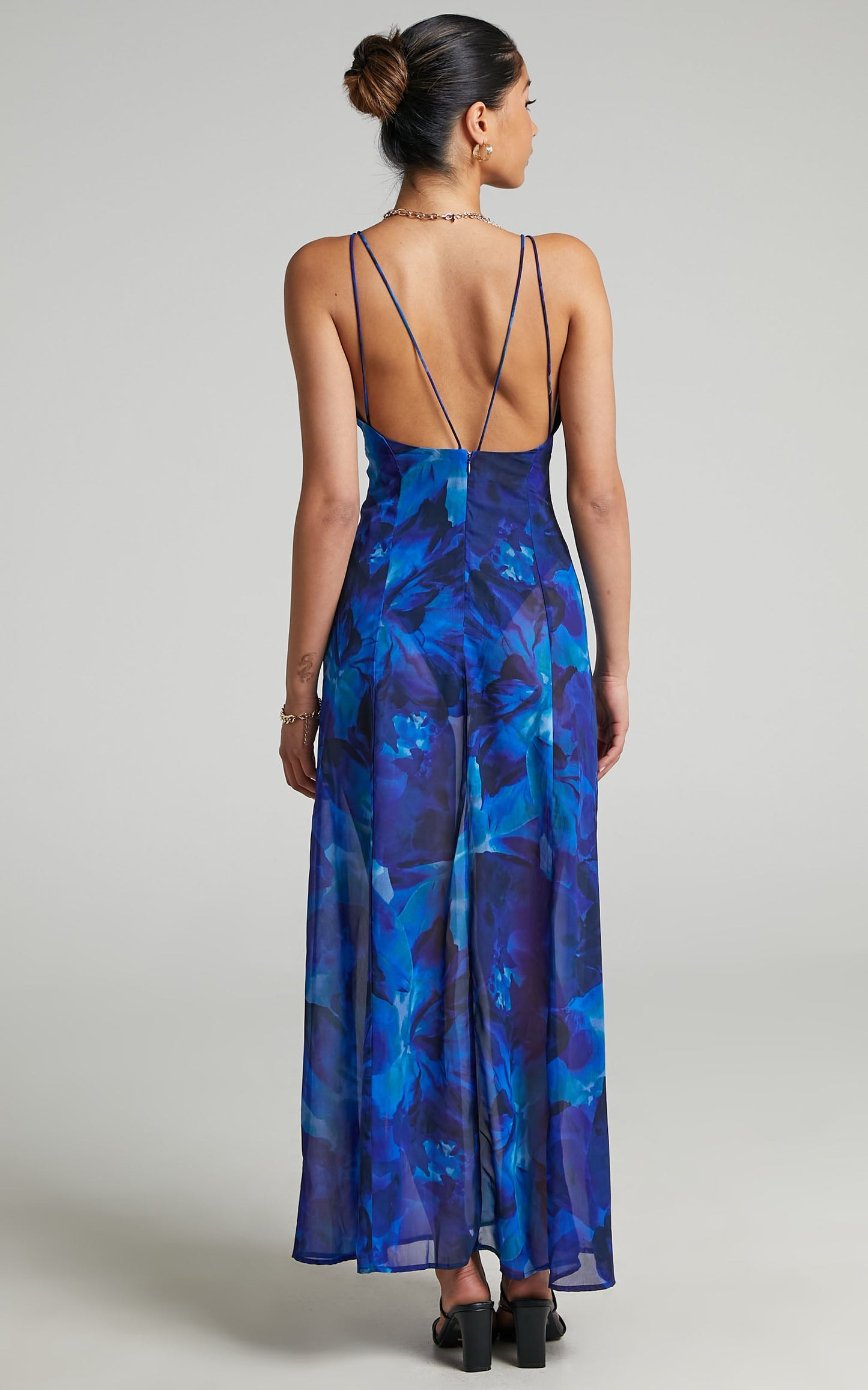 RUNAWAY THE LABEL - CALISTA MAXI DRESS in Blue