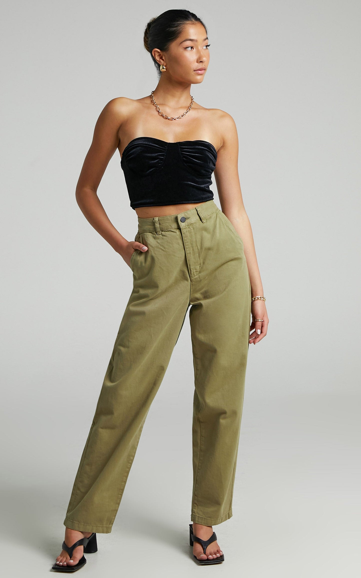 Dr Denim - Bella Pants in Olive