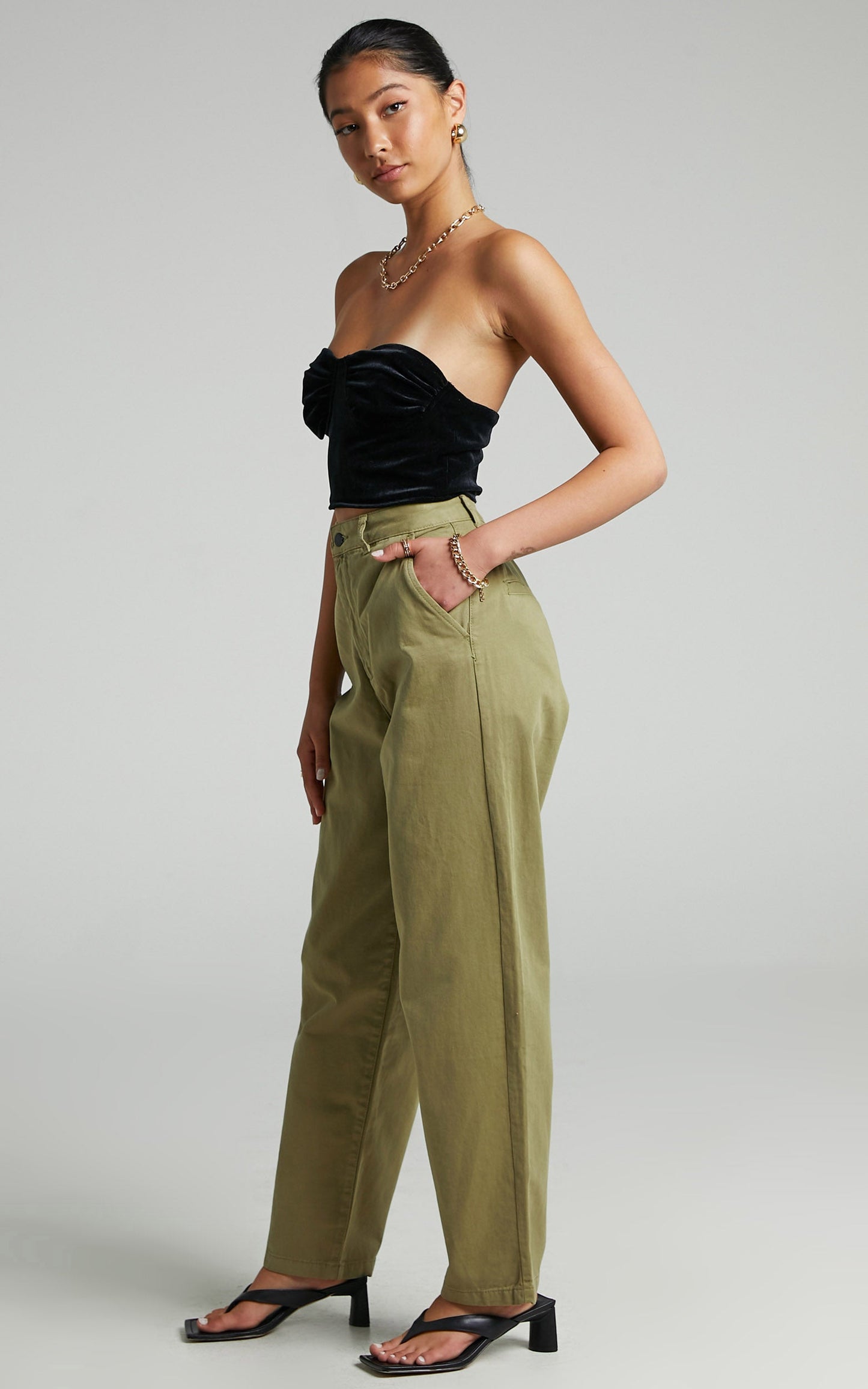 Dr Denim - Bella Pants in Olive