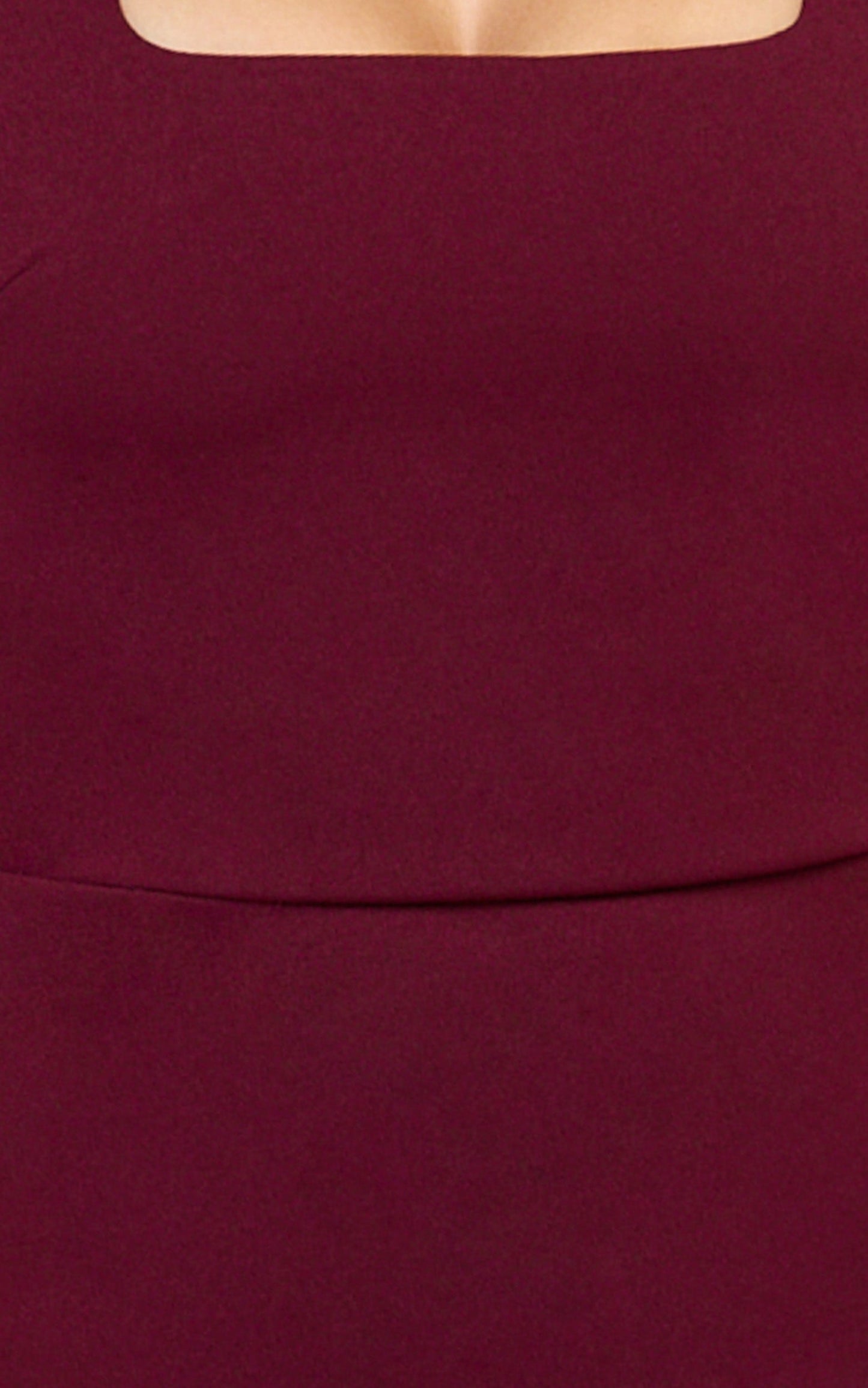 Holly Midi Dress - Halter Neck Column Dress in Wine