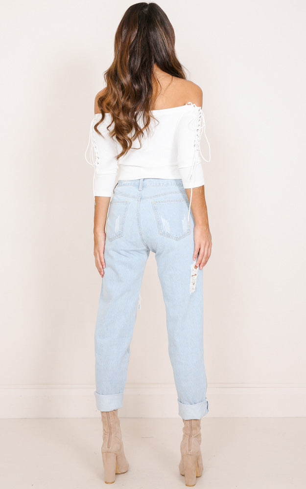 Amber Jeans In Light Wash