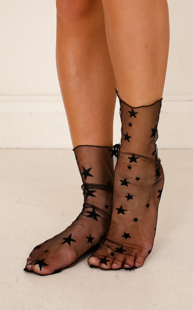 Delilah socks in black