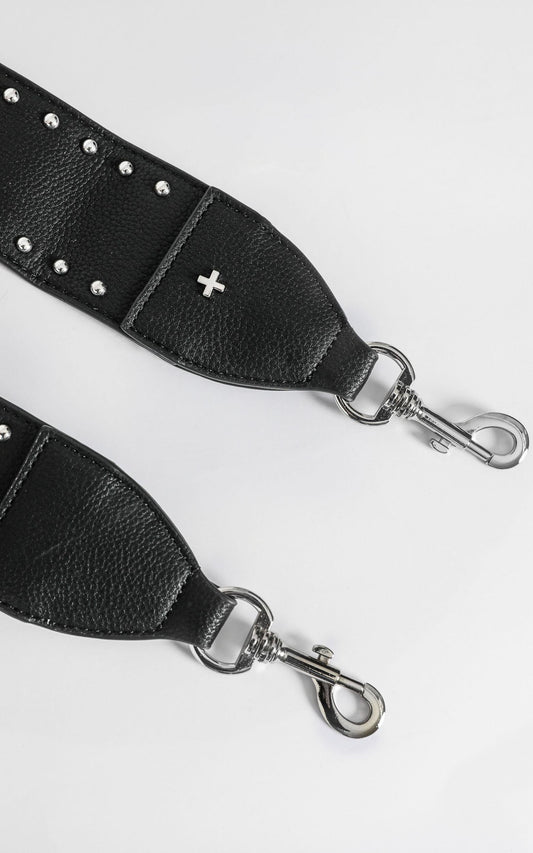 Peta and Jain - Twain Stud Bag Strap in Black
