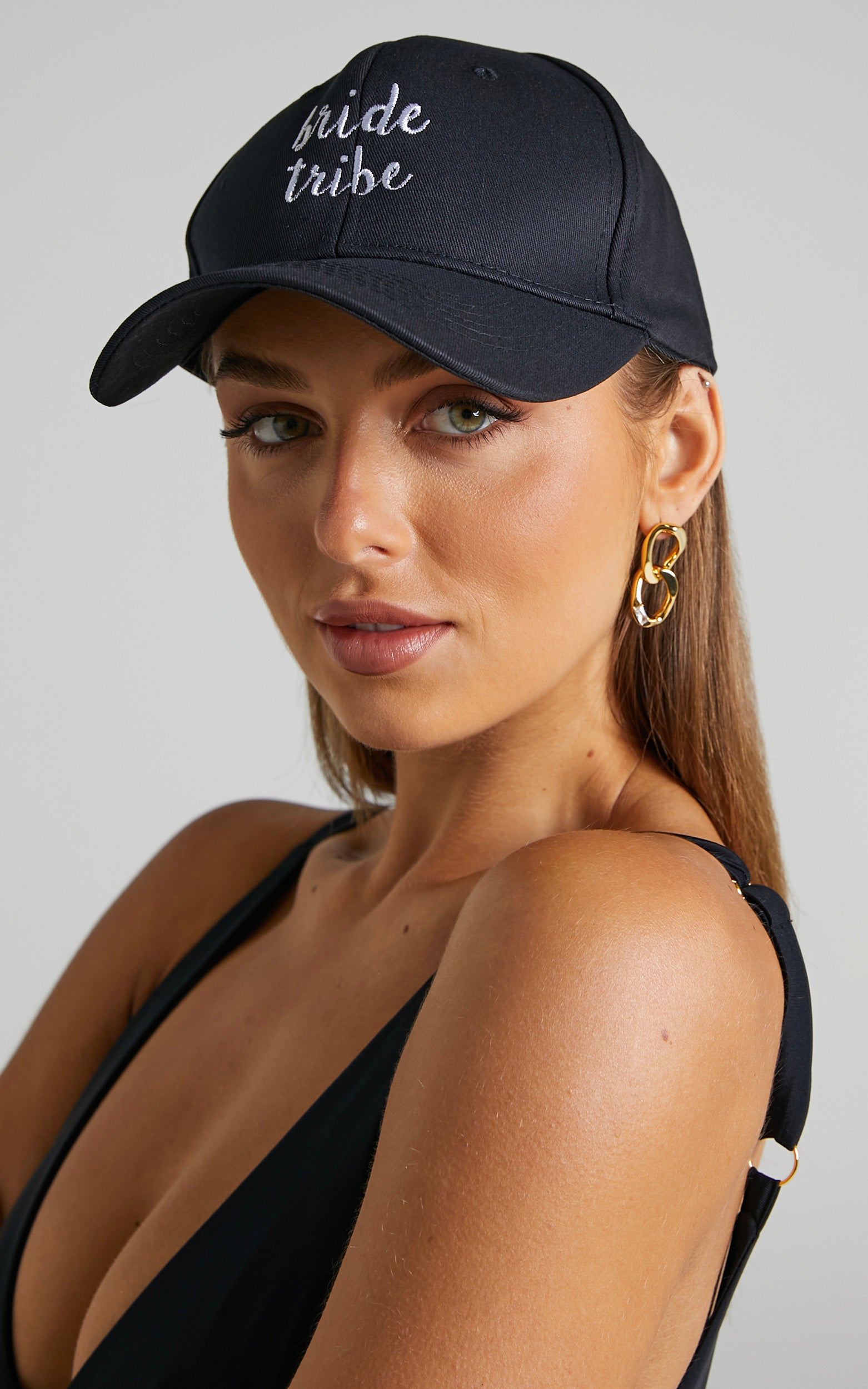 Bride Tribe Cap in Black