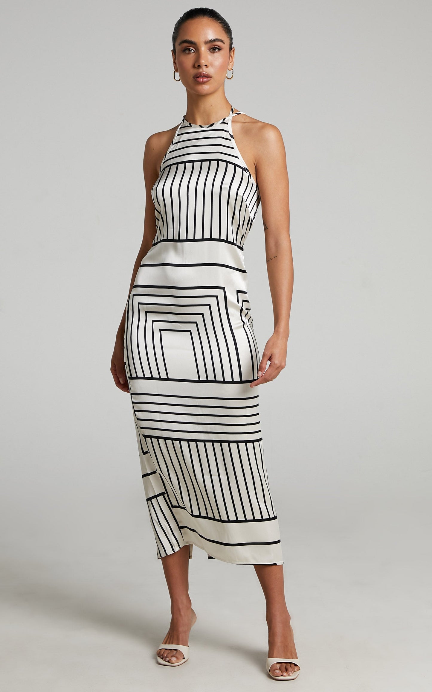 4th & Reckless - Jeanne Dress in abstract satin