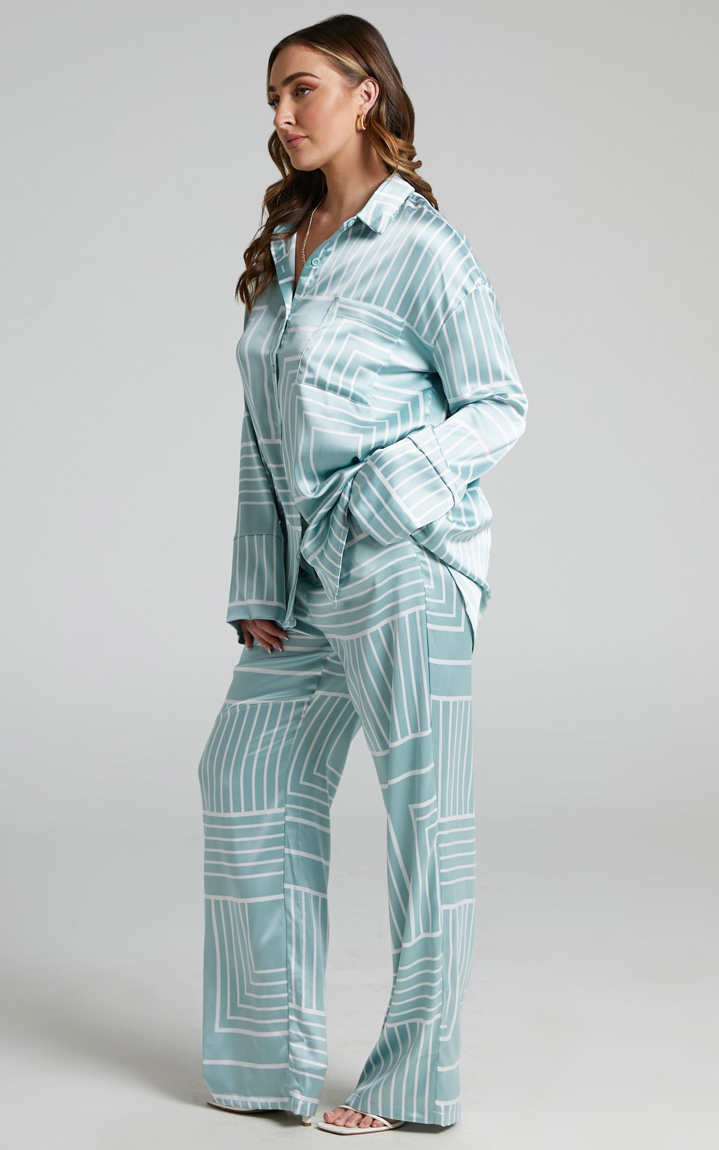 4th & Reckless - Norma Shirt in Sage Print