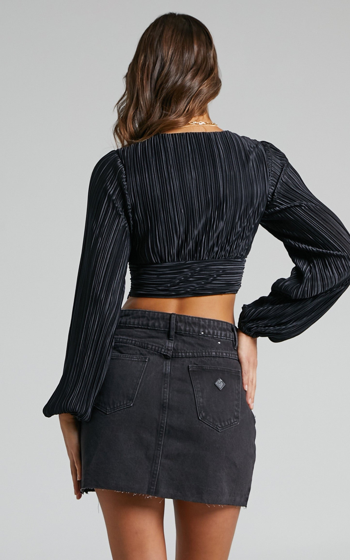 Abrand - A Aline Denim Skirt in Teri