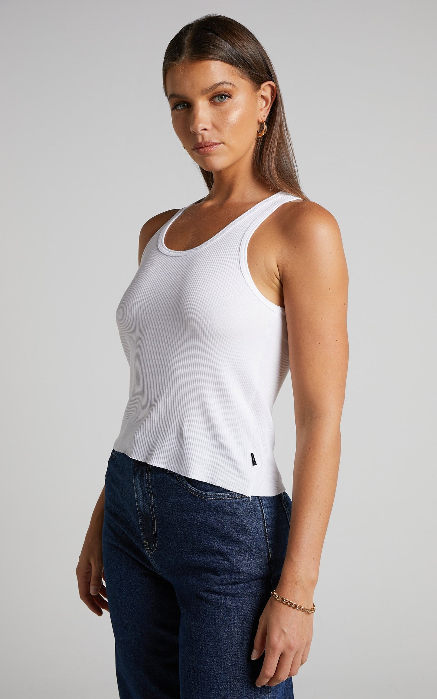 Dr Denim - Demi Singlet in White
