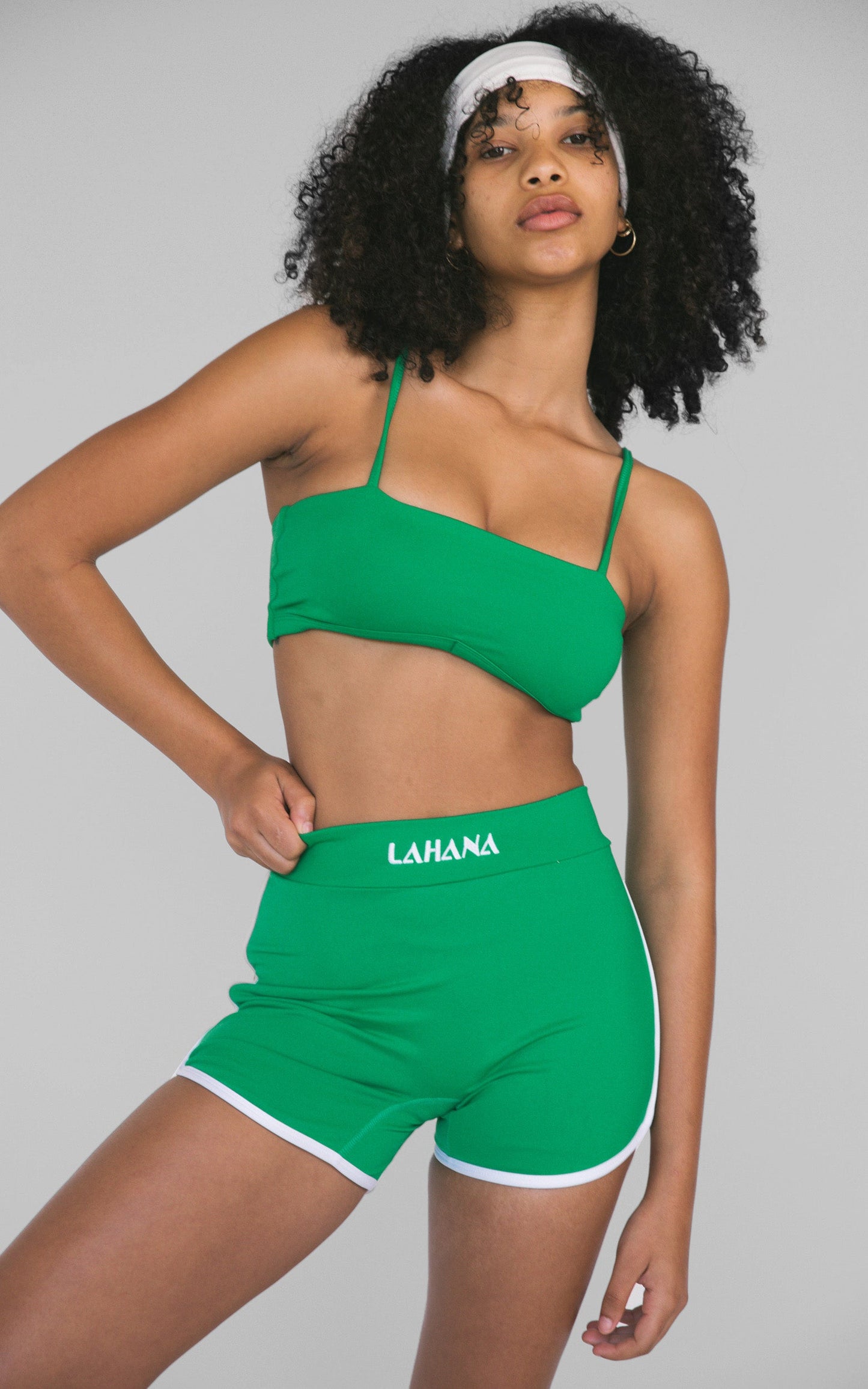 Lahana - Zadie Biker Shorts in Forest Green