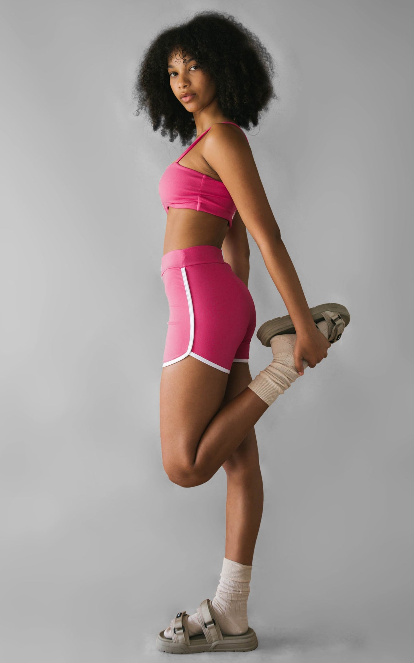 Lahana - Zadie Biker Shorts in Dragonfruit Pink