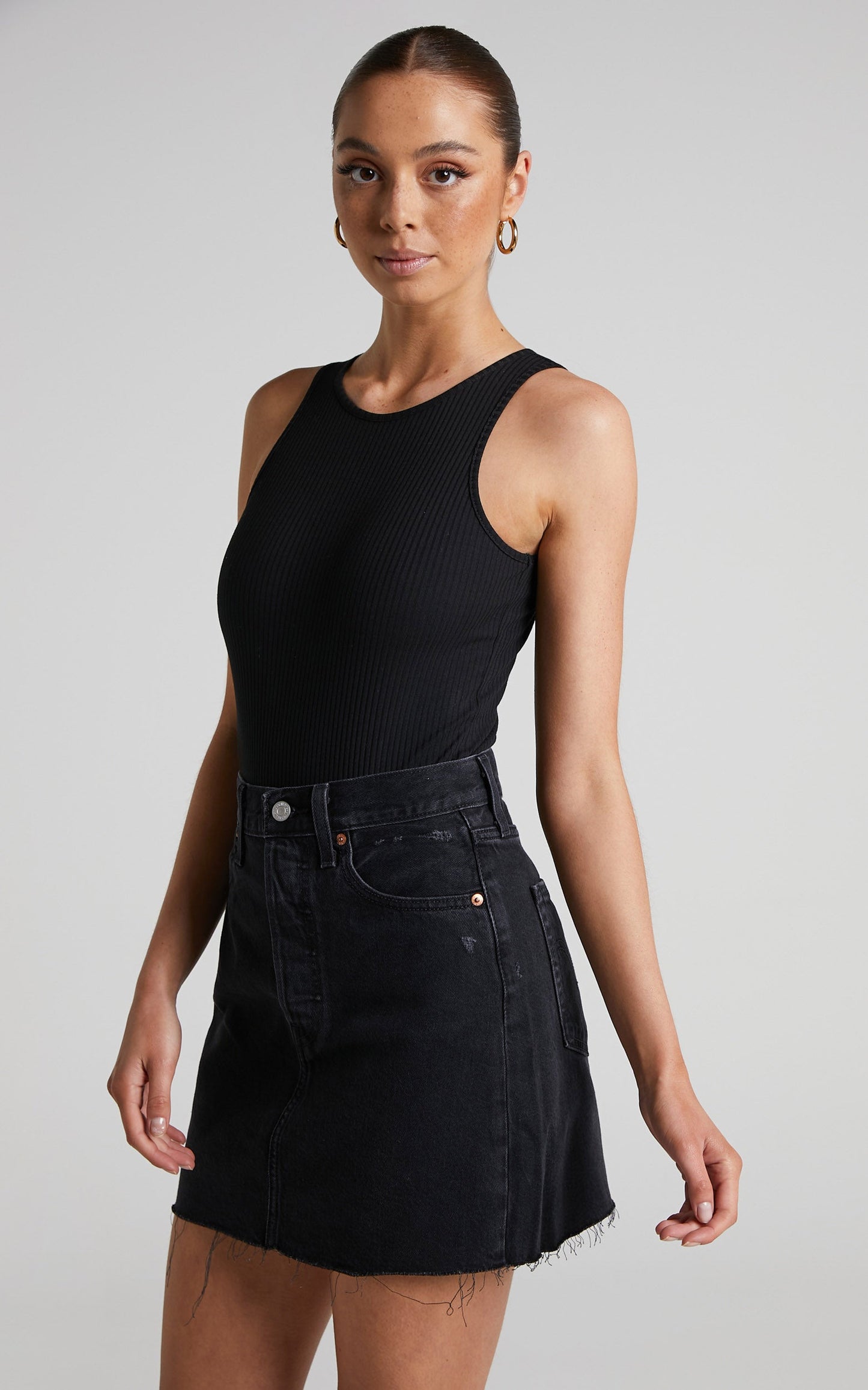 Levi's - Ribcage Denim Skirt in Left in the Dark