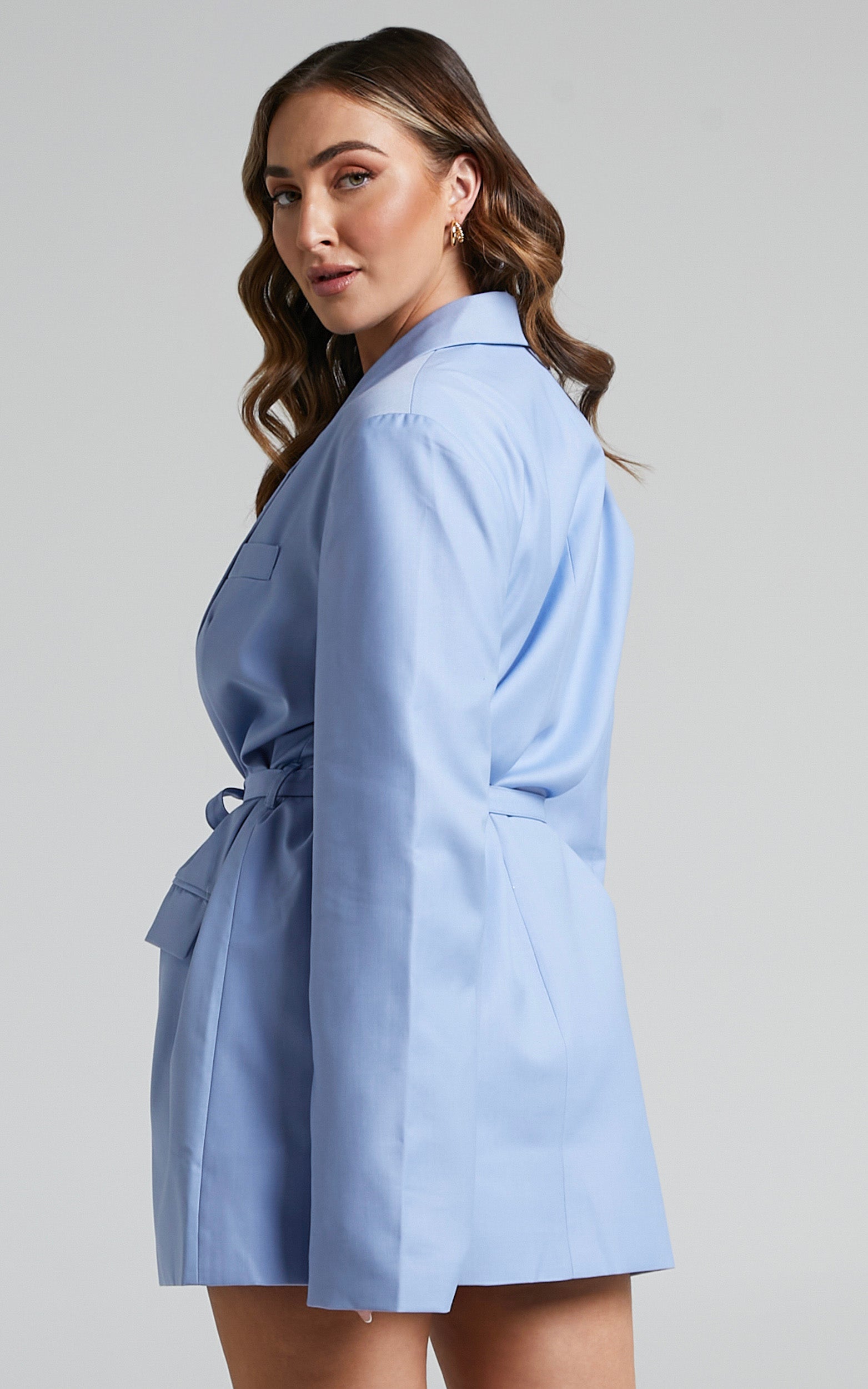 Lioness - Olympia Blazer Dress in Blue