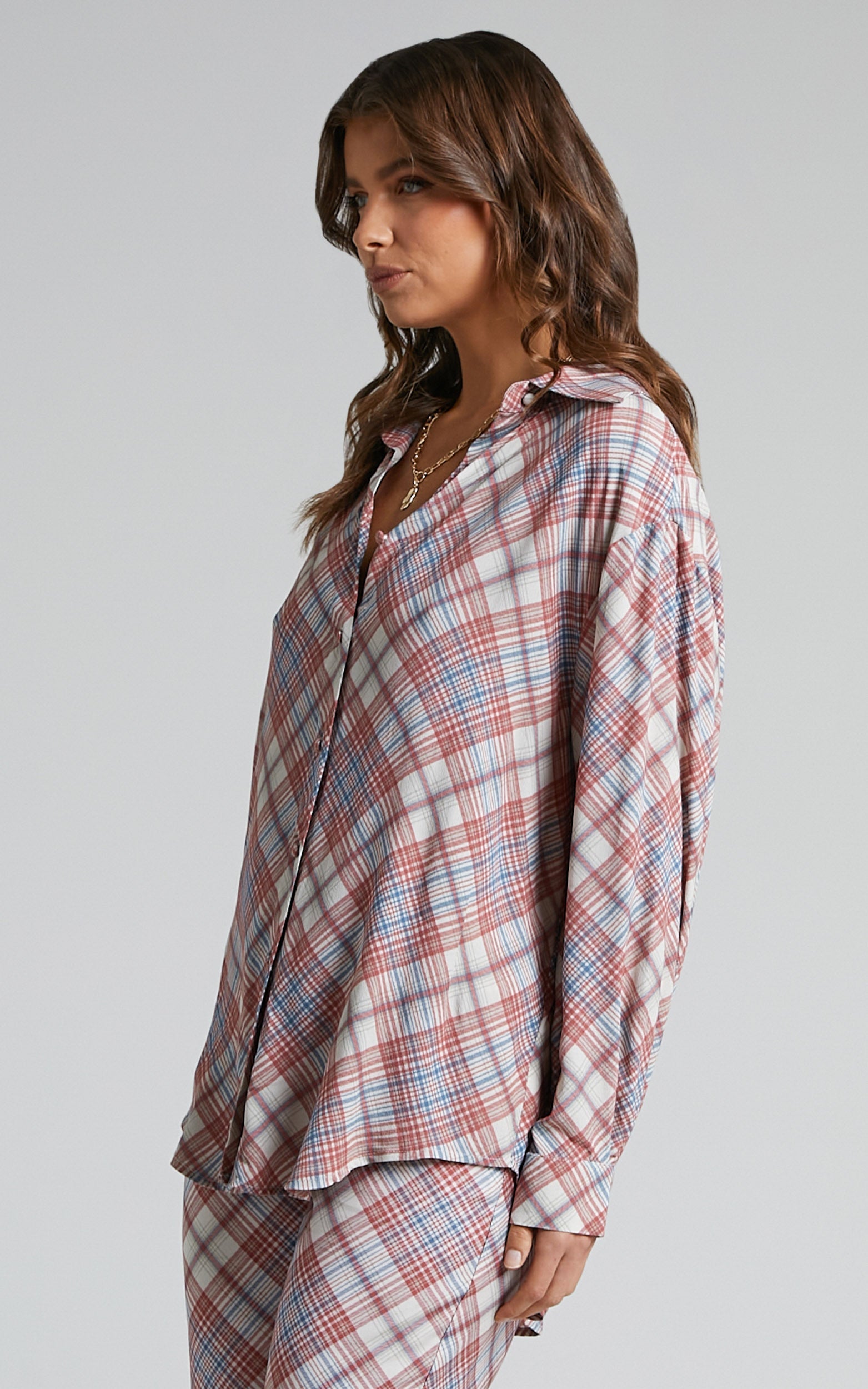 Rolla's - CHARLOTTE PLAID SHIRT in Pomegranate
