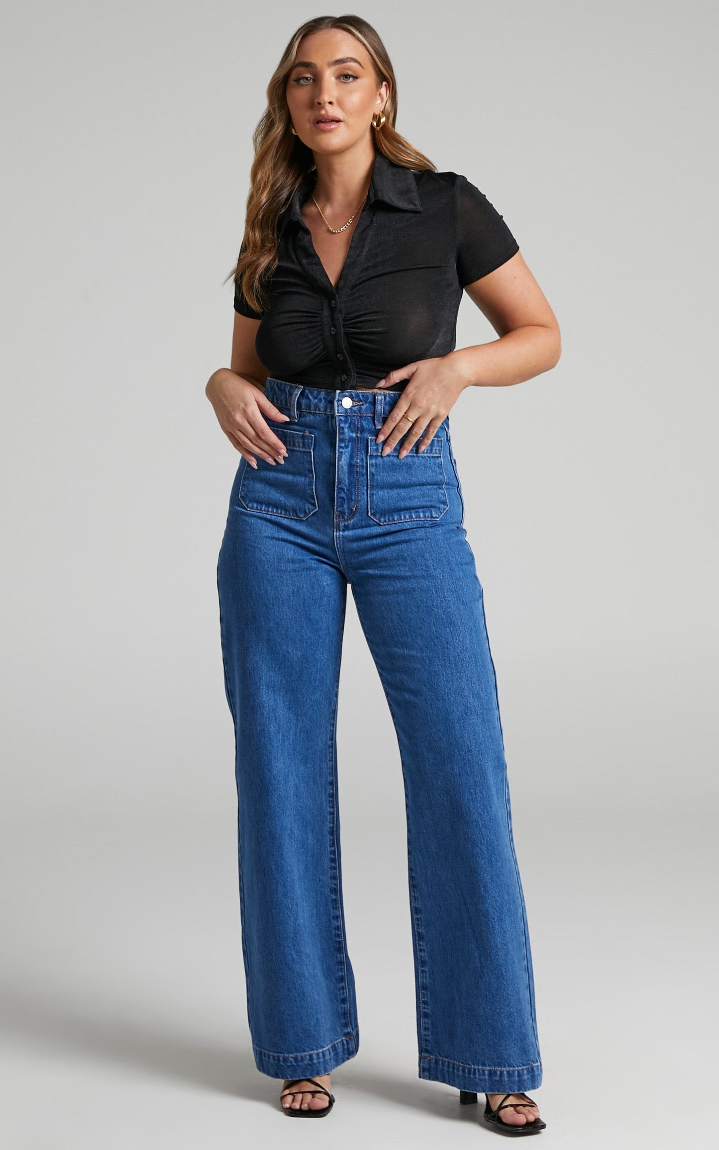Rolla's - Sailor Jean Long in Ashley Blue