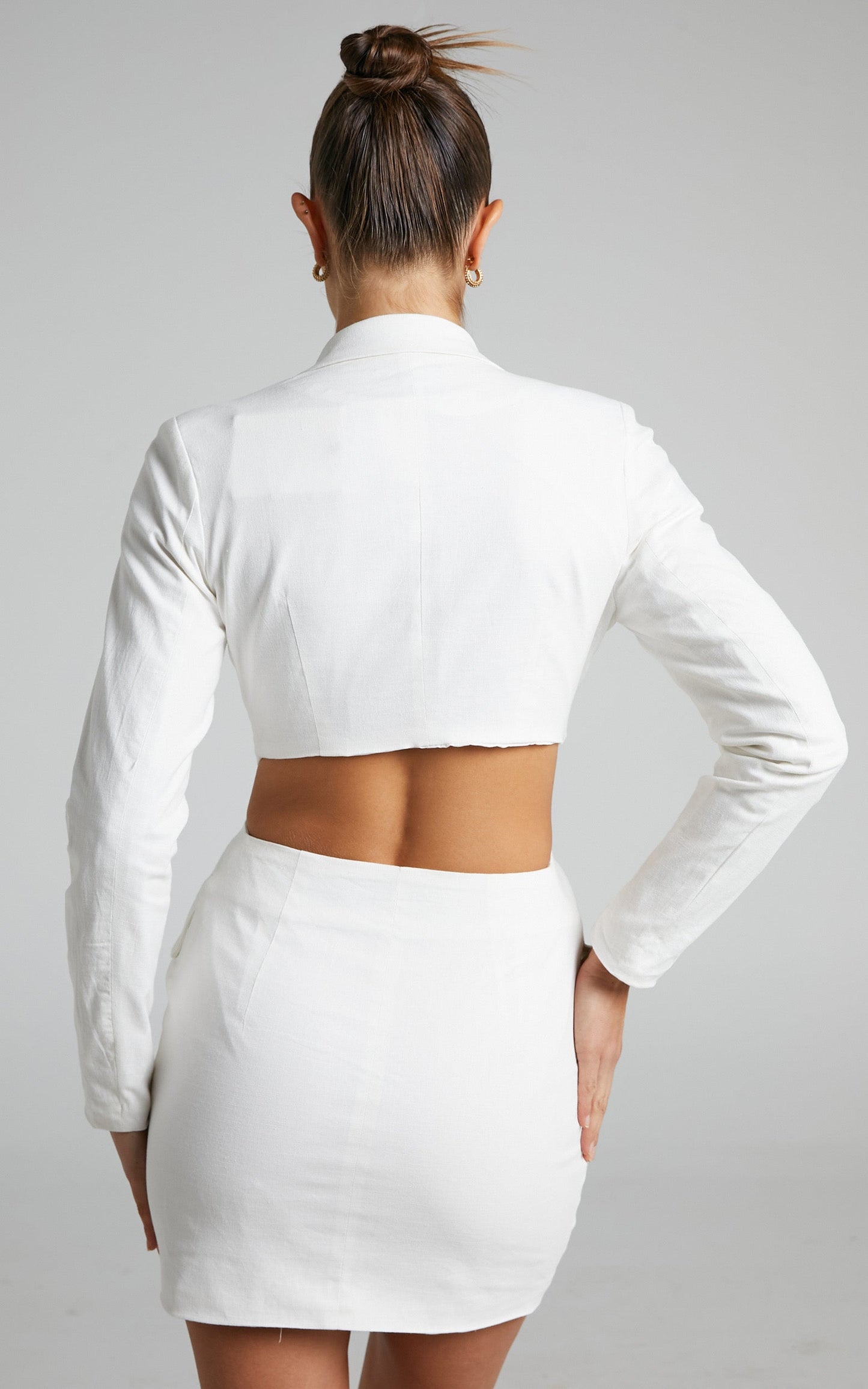 Runaway The Label - Juliana Blazer Dress in White