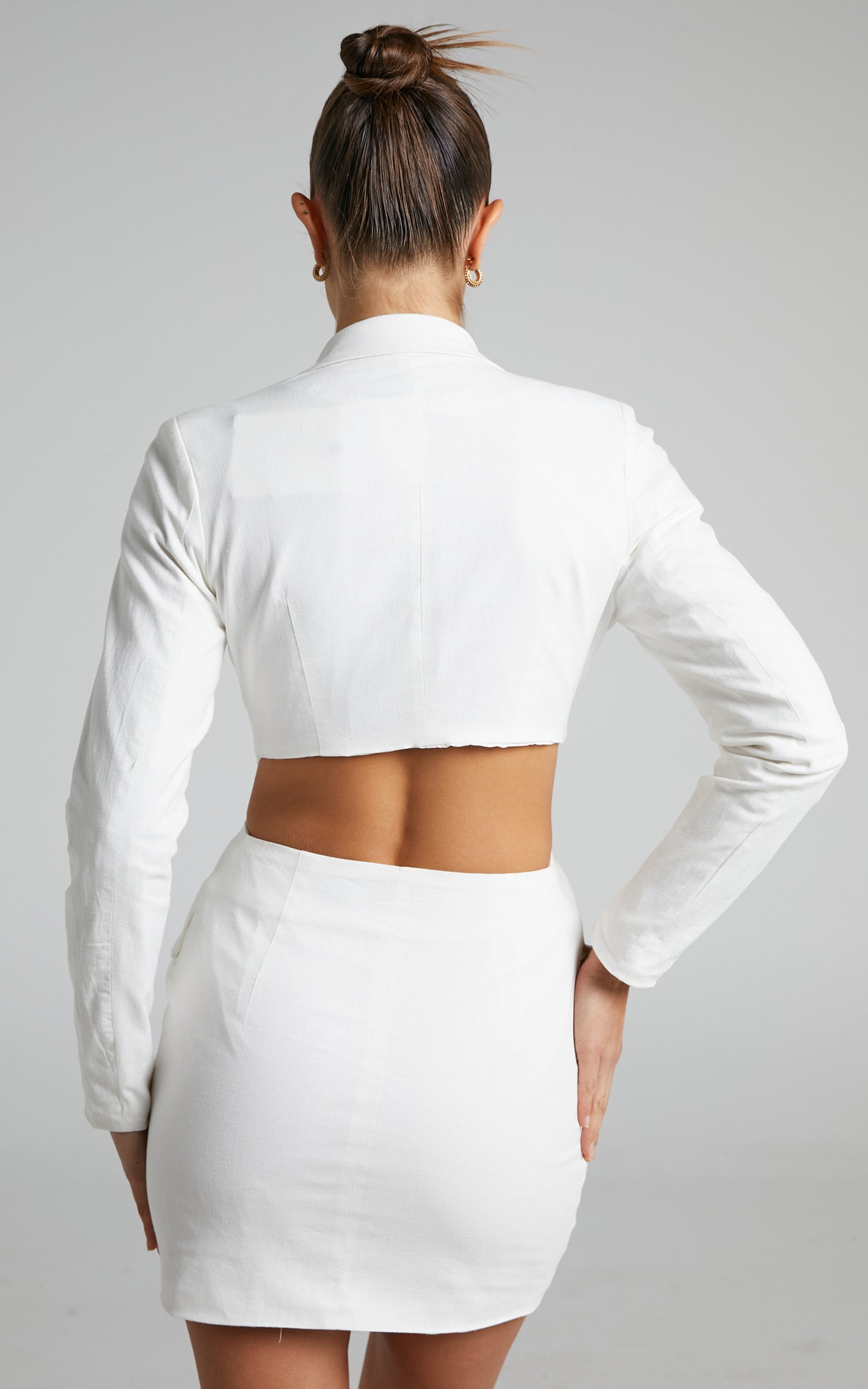 Runaway The Label - Juliana Blazer Dress in White