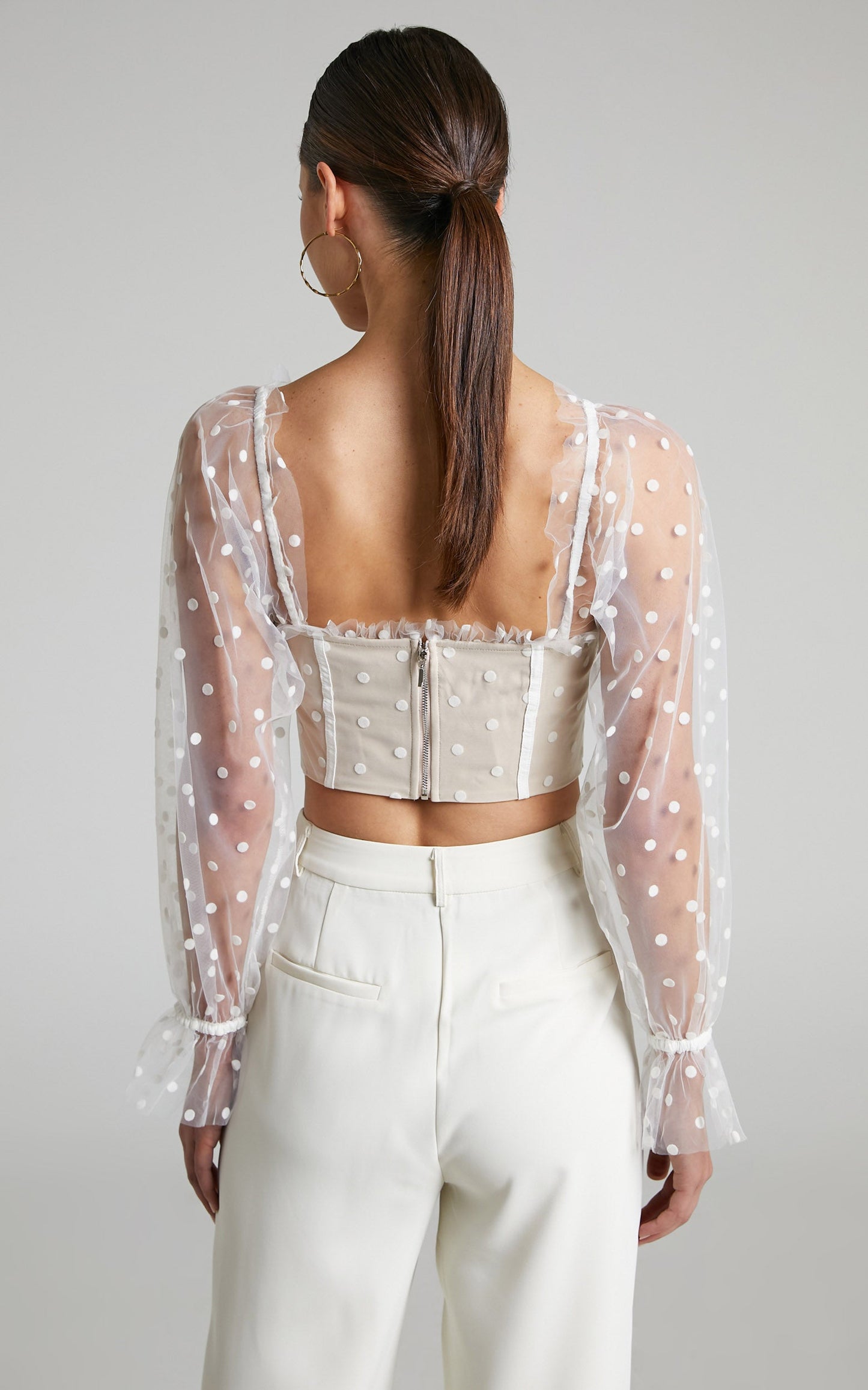 Runaway the Label - Chloe Top in White Spot