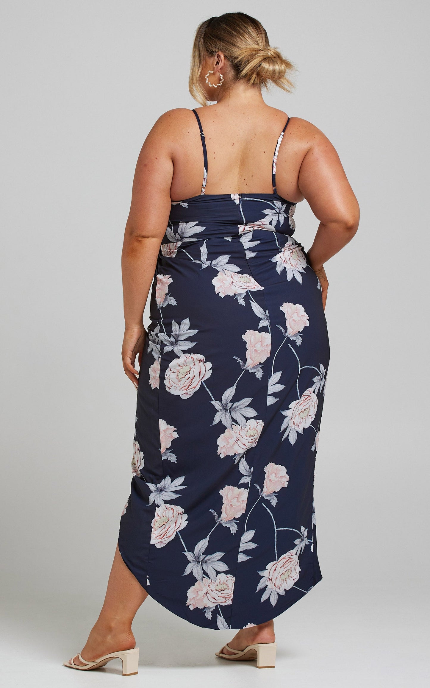 Just This Once Dress in Navy Floral