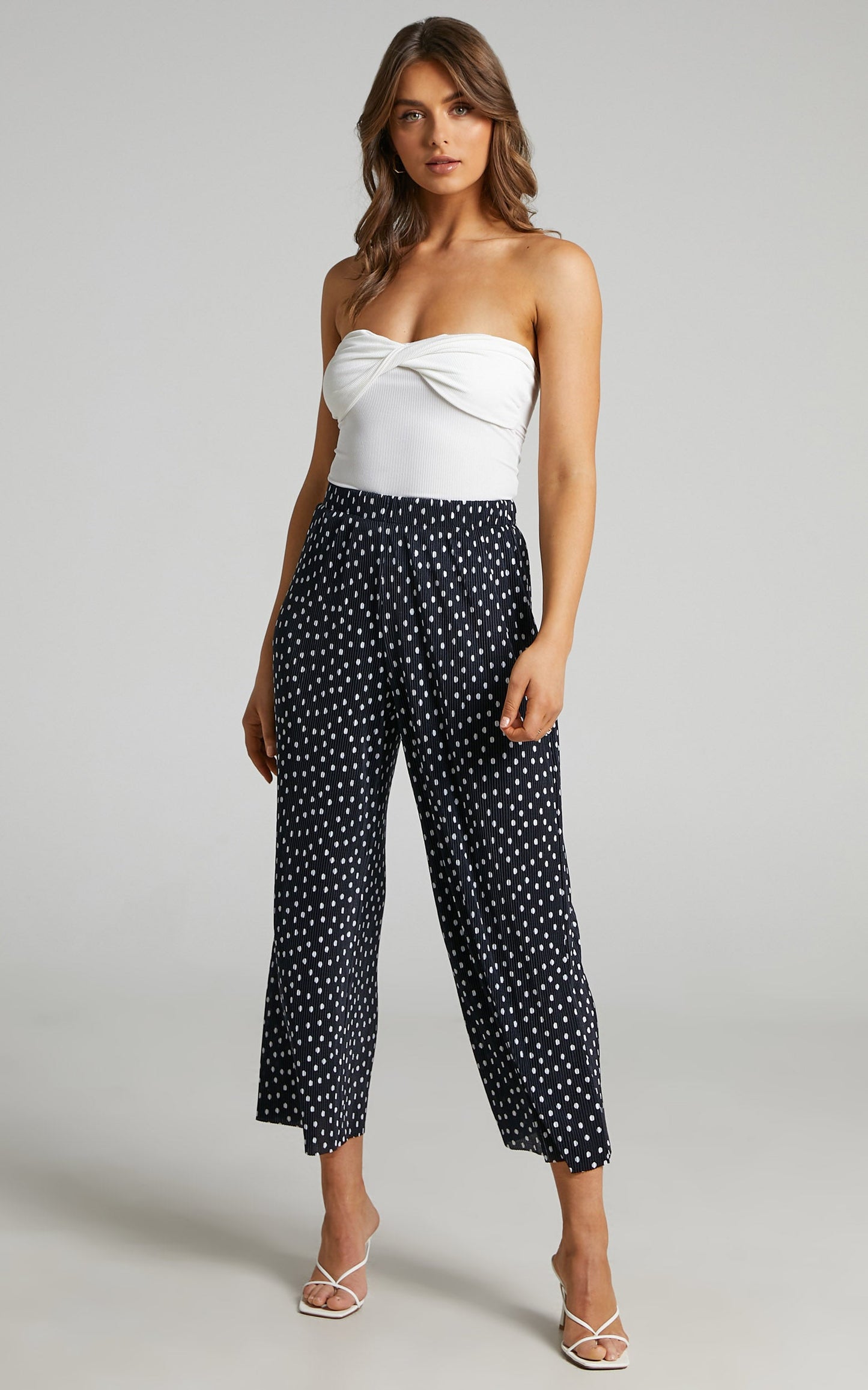 Sharney Culotte Pants in Black Spot