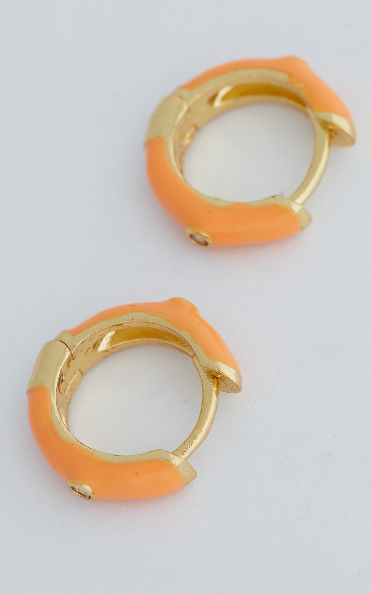 Tamishee Mini Hoop Earrings in Orange
