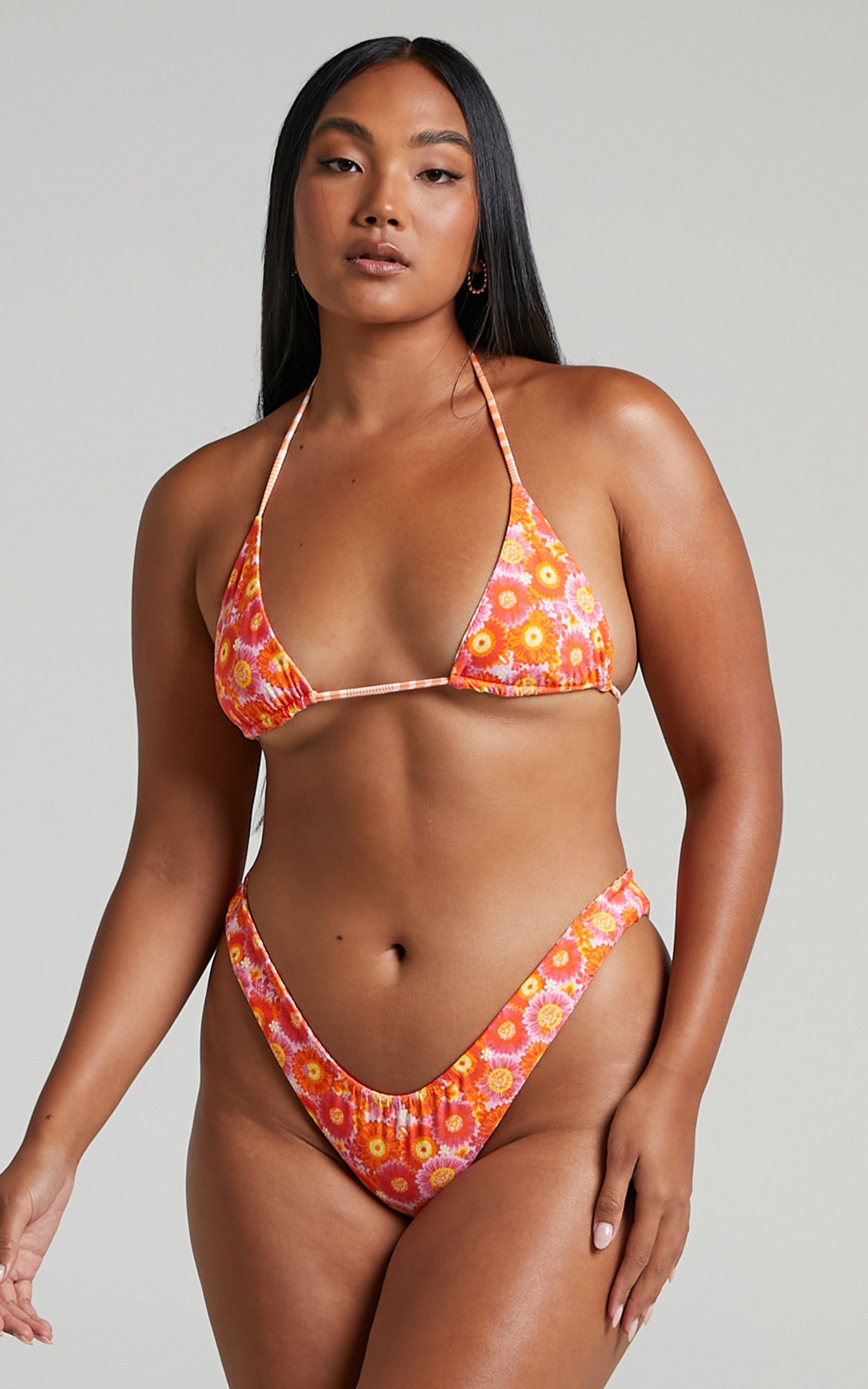 VDM The Label - Stevie Reversible Bikini Bottom in Retro Daisy/Sunburst Tartan
