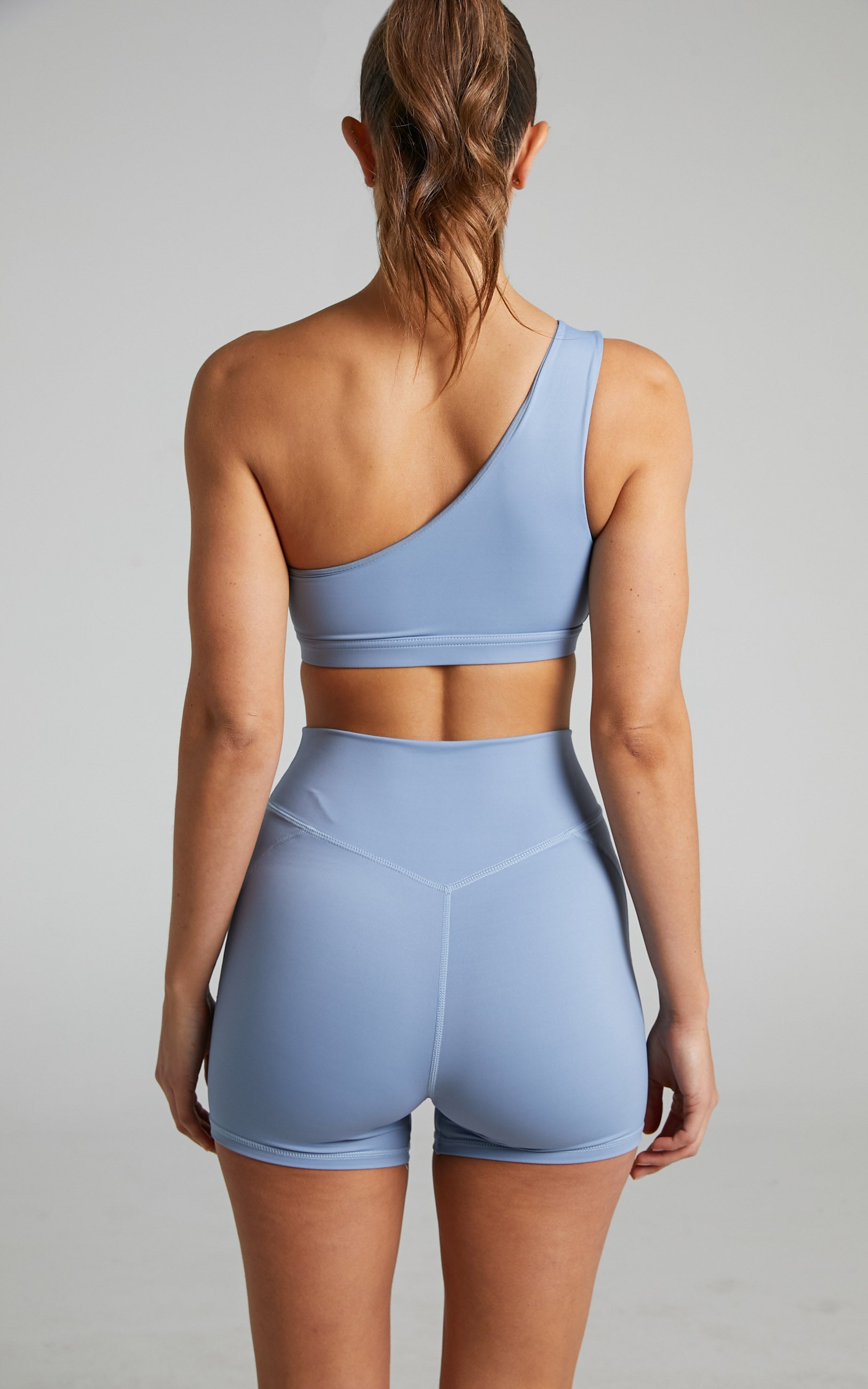 Vienna Bra - One Shoulder Sports Bra in Blue
