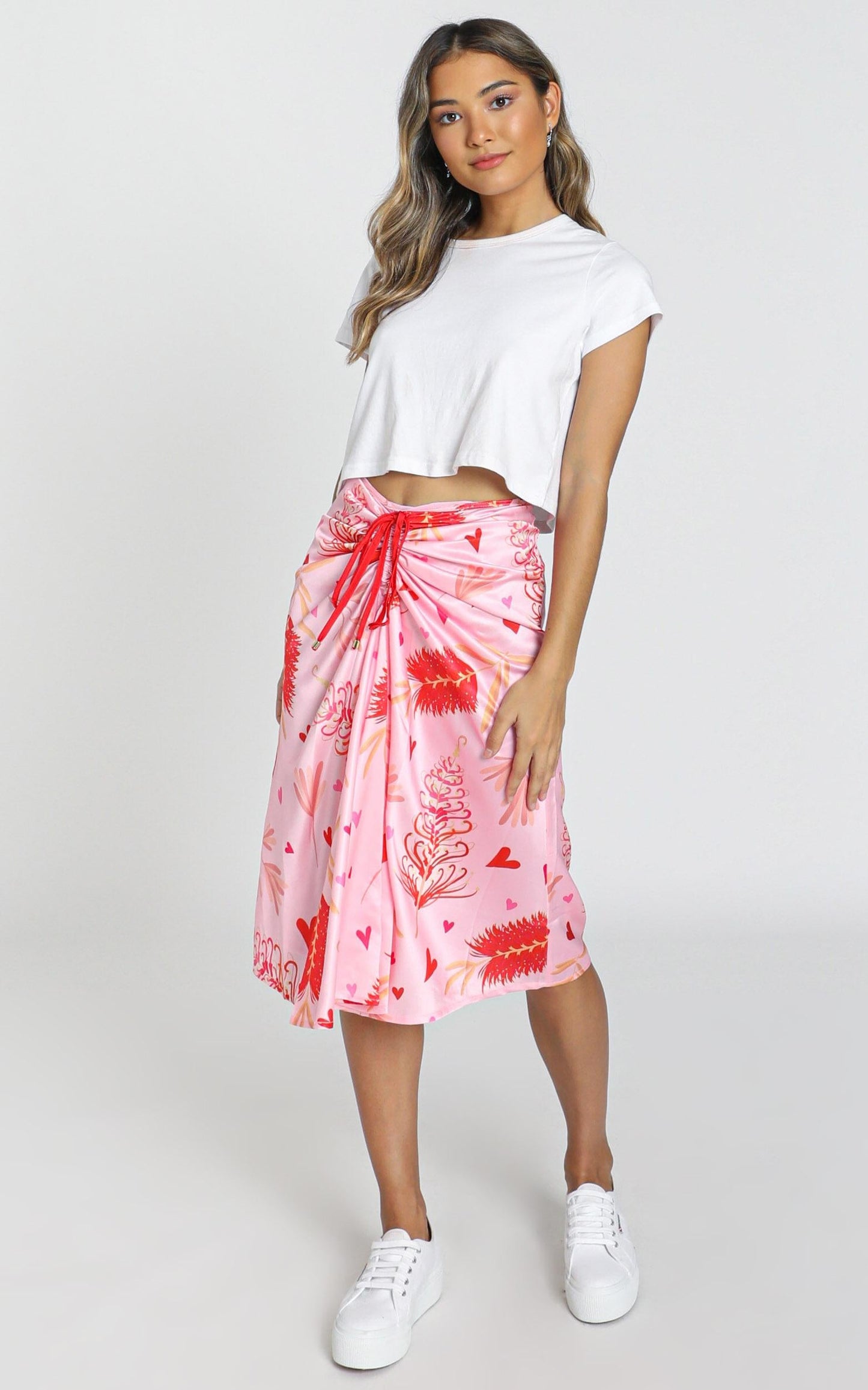 ZYA The Label - Myrtle Magic Skirt in Pink Print