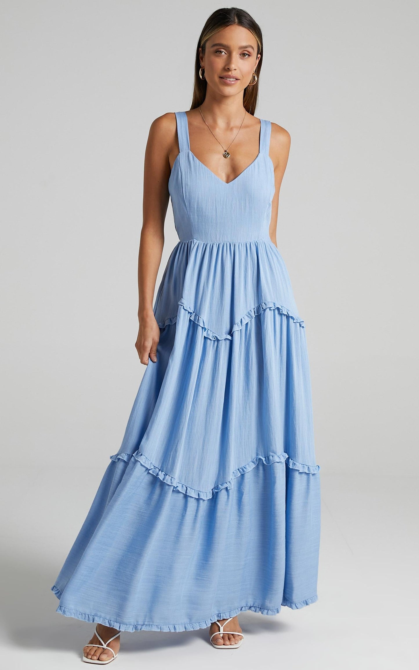 Sakura Dress in Periwinkle Blue