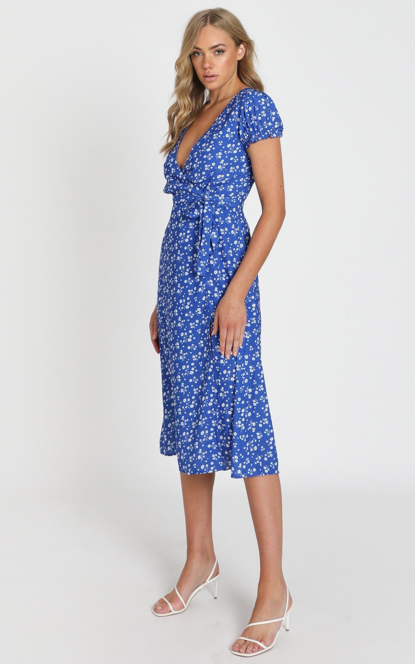 Sudden Life Dress in Cobalt Floral
