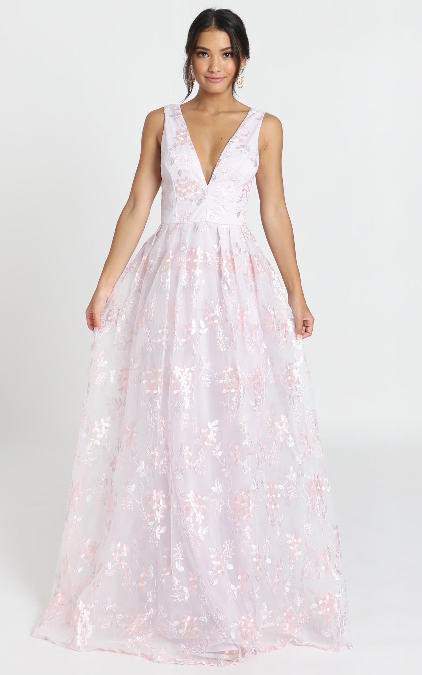 Detroit Maxi Dress In Lavender