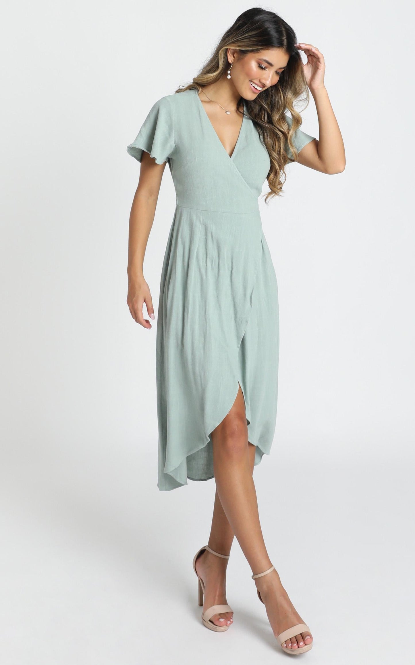 World Of Dream Dress In Sage