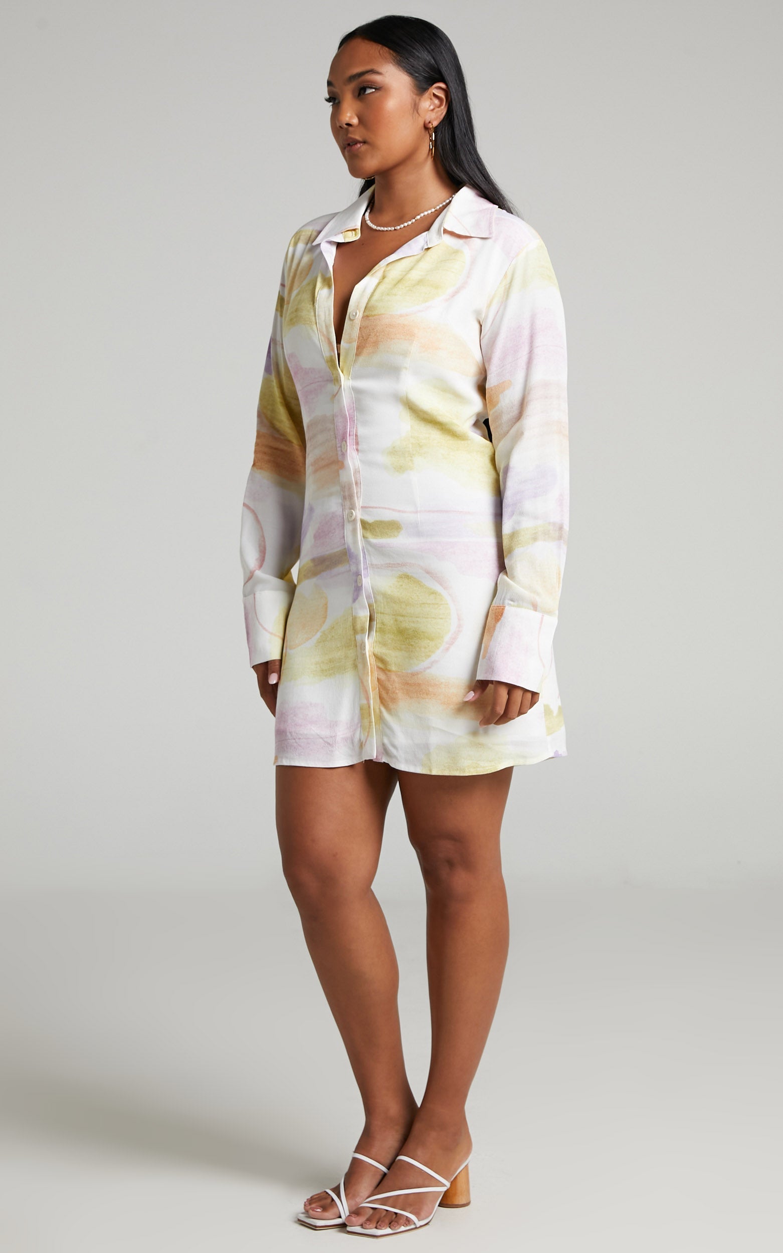 Charlie Holiday - Naomi Shirt Dress in Ibiza