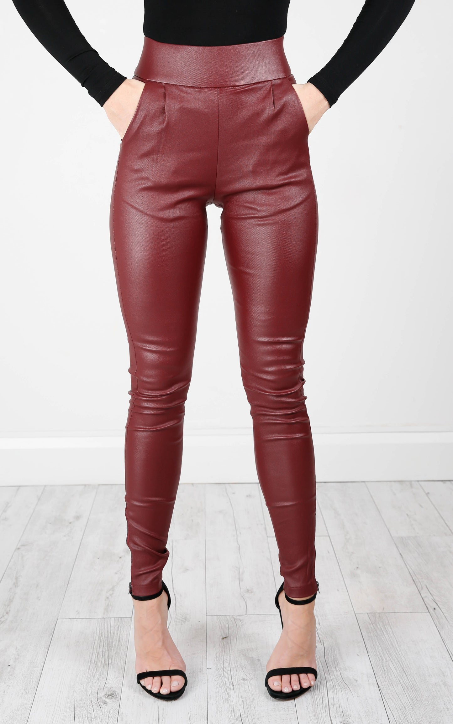 Trouble Maker Pants In Wine