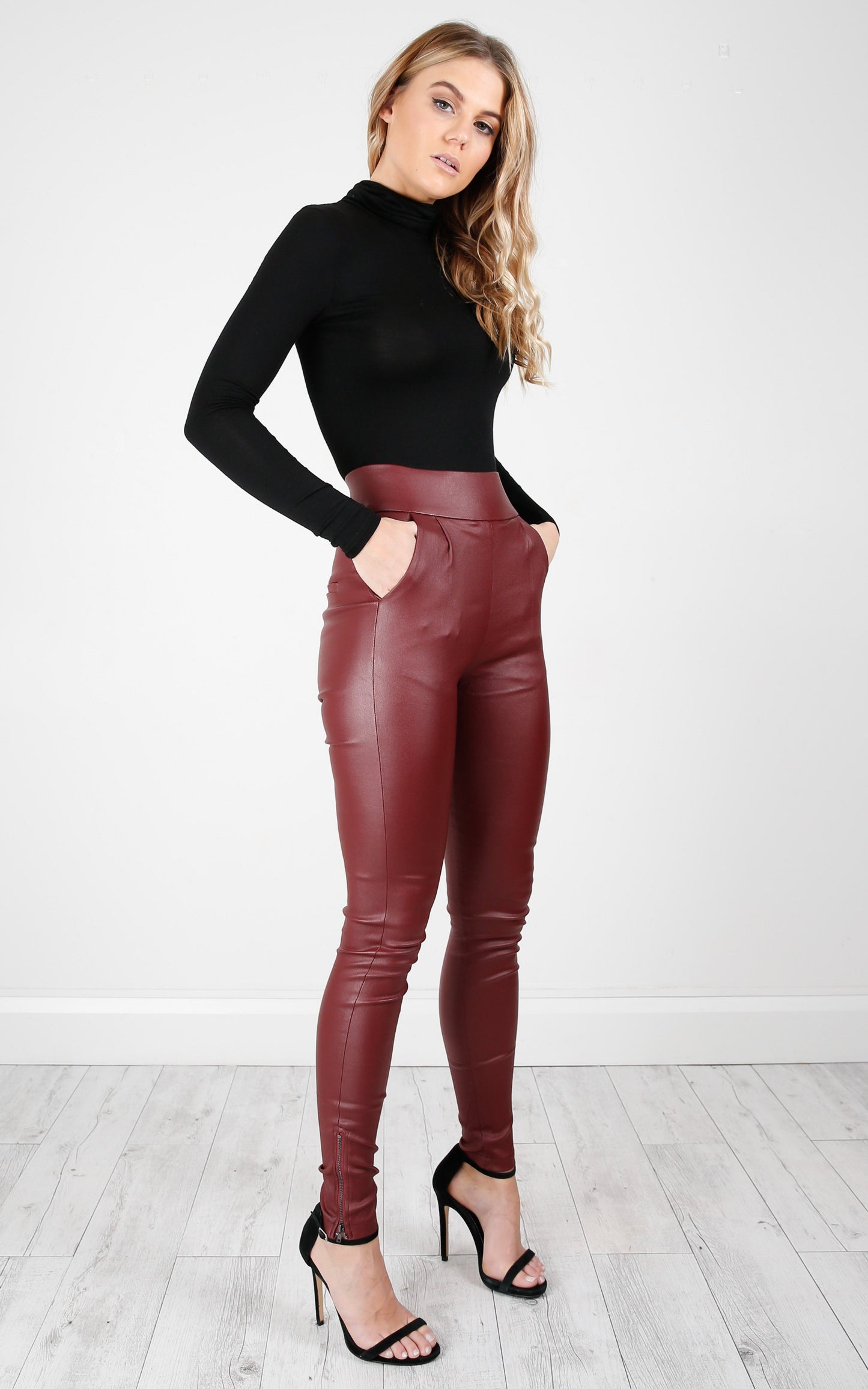 Trouble Maker Pants In Wine