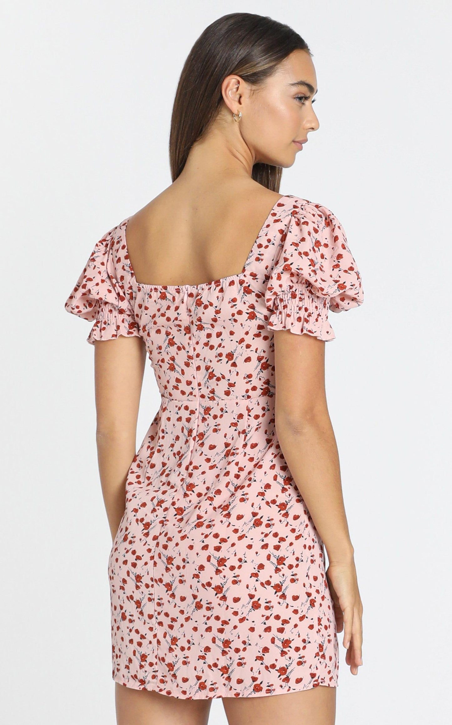Heloise Dress in Pink Floral